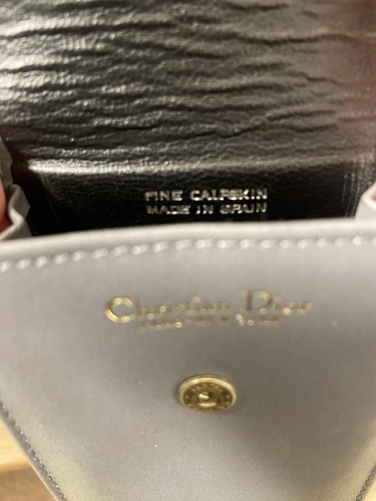 Dior 3piece Dior gray leather cigarette case + short/long wallets Size ONE SIZE - 6 Thumbnail