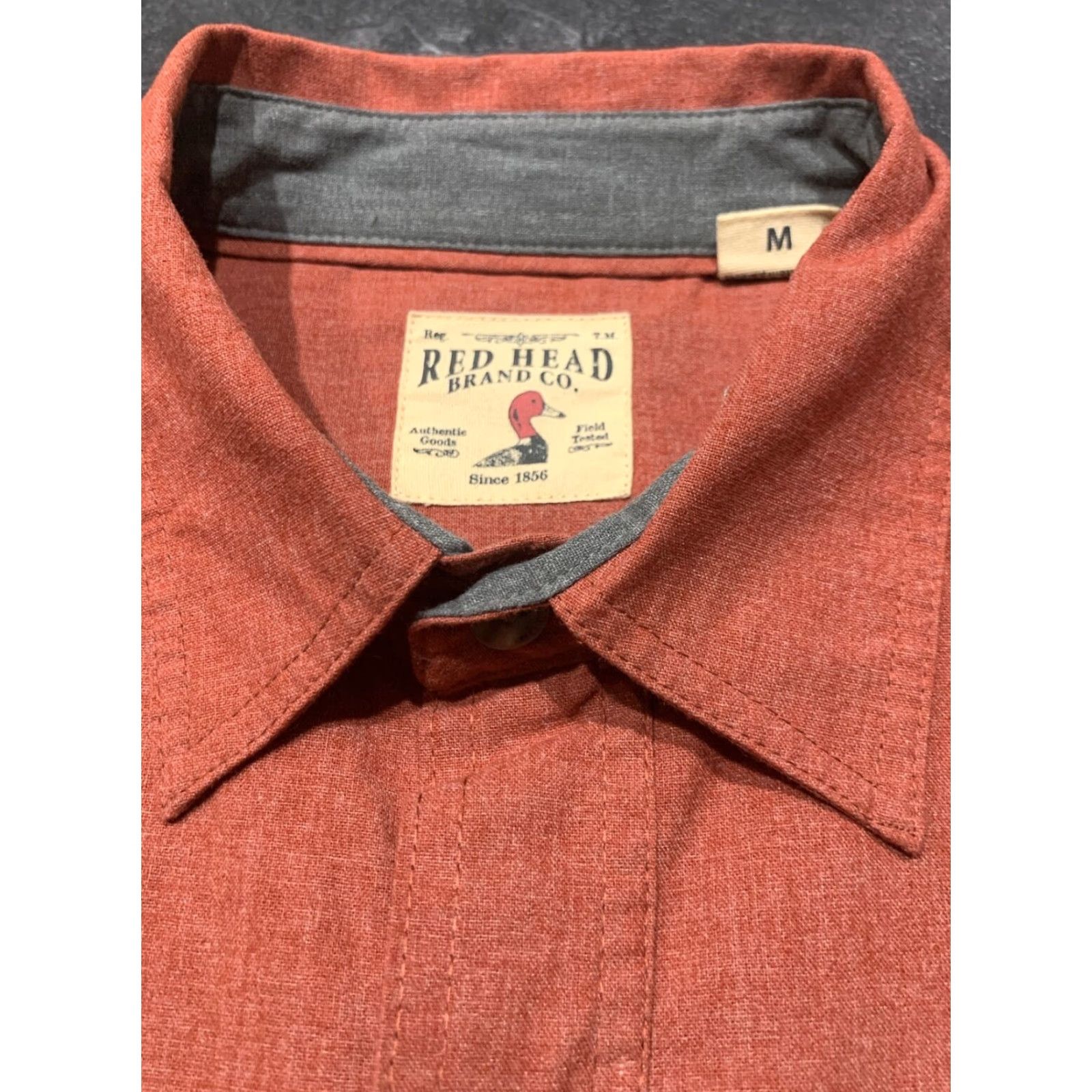 Vintage RedHead Mens Long Sleeve Cotton Button-Up Shirt Valentine’s M Size US M / EU 48-50 / 2 - 4 Thumbnail
