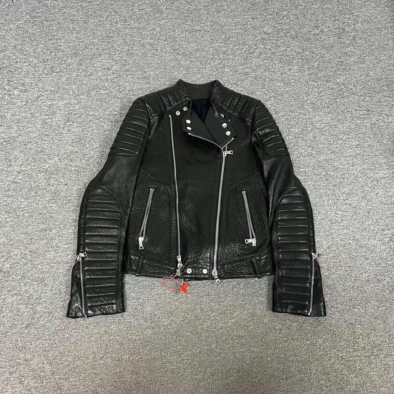 Balmain Balmain Classic Black Motorcycle Leather Jacket Size US S / EU 44-46 / 1 - 1 Thumbnail