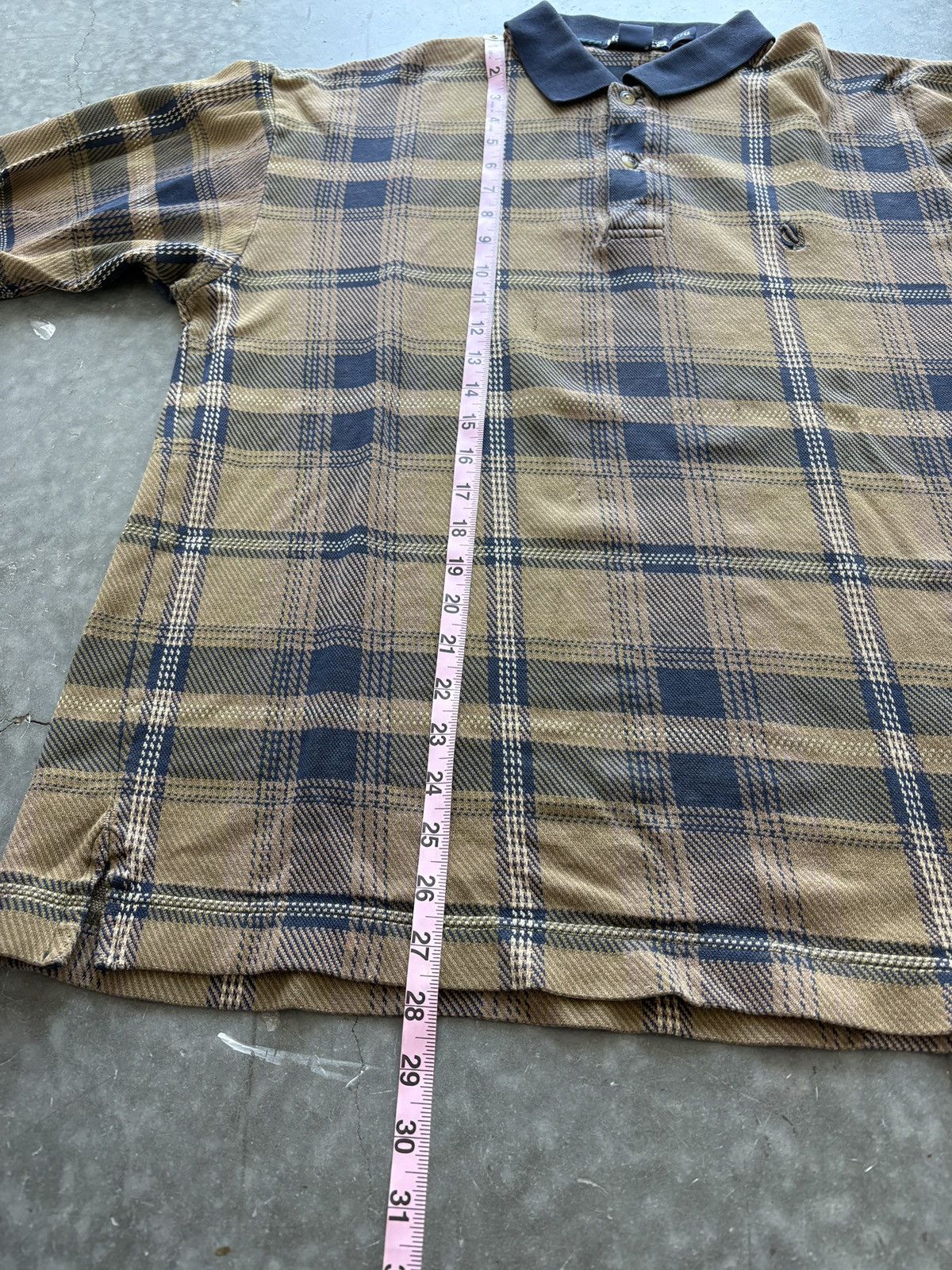 Nautica Vintage 90s Nautica Longsleeve Plaid Polo Shirt Size US L / EU 52-54 / 3 - 8 Thumbnail