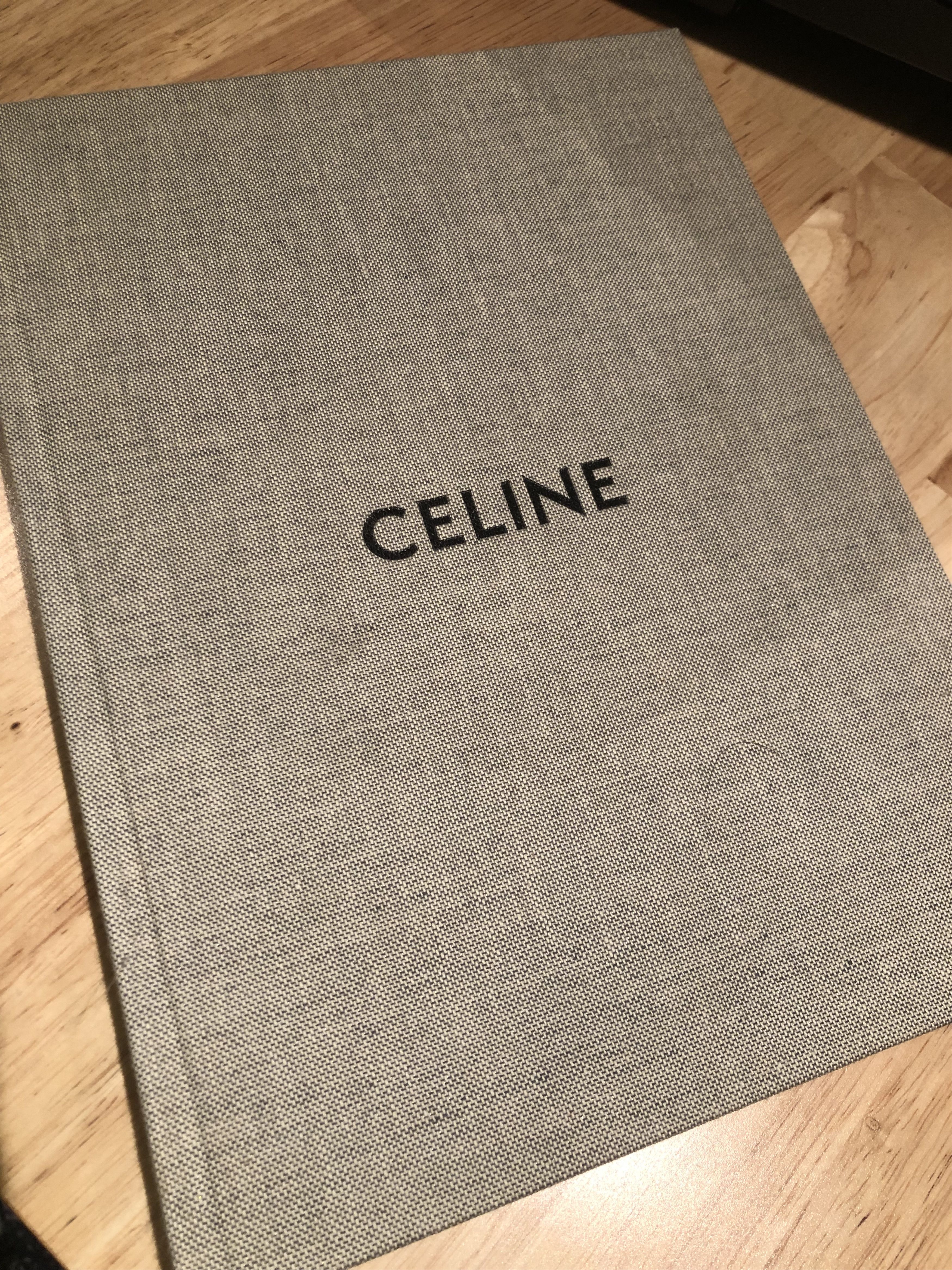 image of Celine Men Winter 2019 Invitation Book in Silver Grey