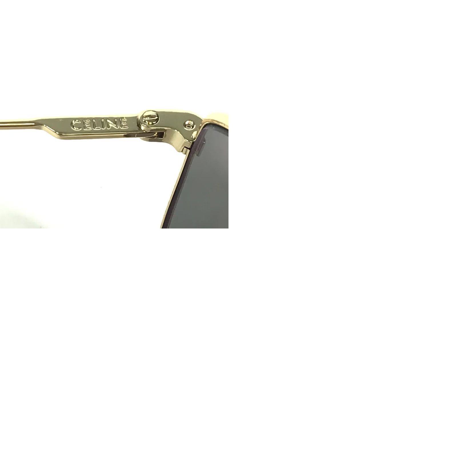 Celine Sunglasses CL40175U 30N Gold Geometric Frames with Green Lenses Celine Sunglasses CL40175U 30N Gold Geometric Frames with  main image 2