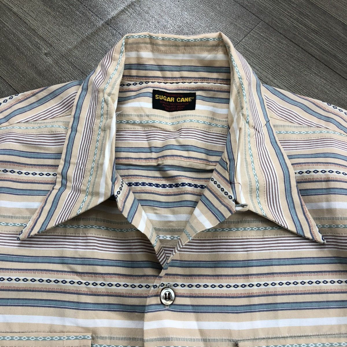 Sugar Cane Vintage Sugar Cane Navajo Striped Work Shirt Toyo Enterprise Size US M / EU 48-50 / 2 - 6 Thumbnail