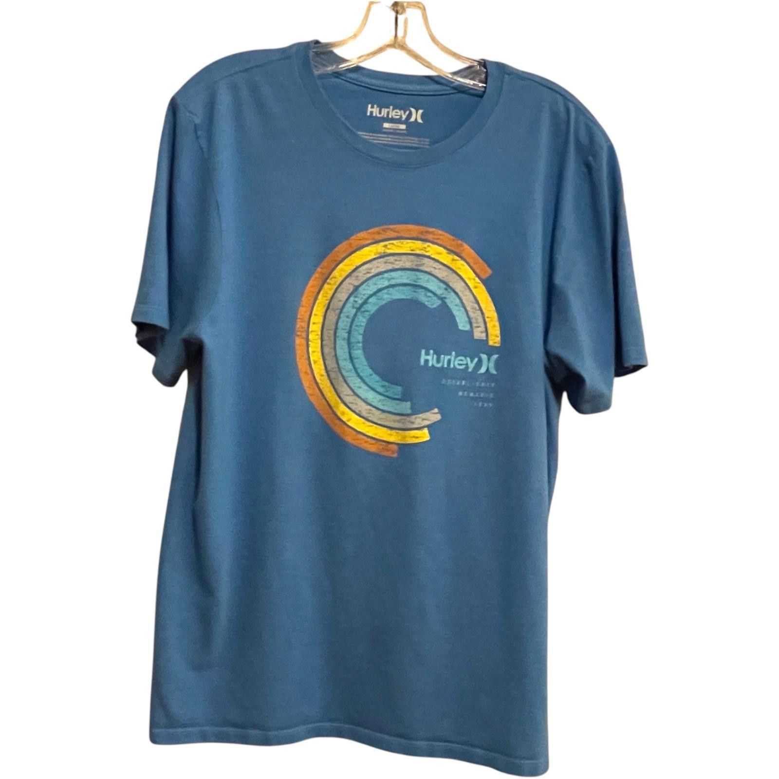 Hurley Hurley Men’s Lg Blue Graphic T-Shirt Size Logo Tee Excellent Size US L / EU 52-54 / 3 - 1 Thumbnail