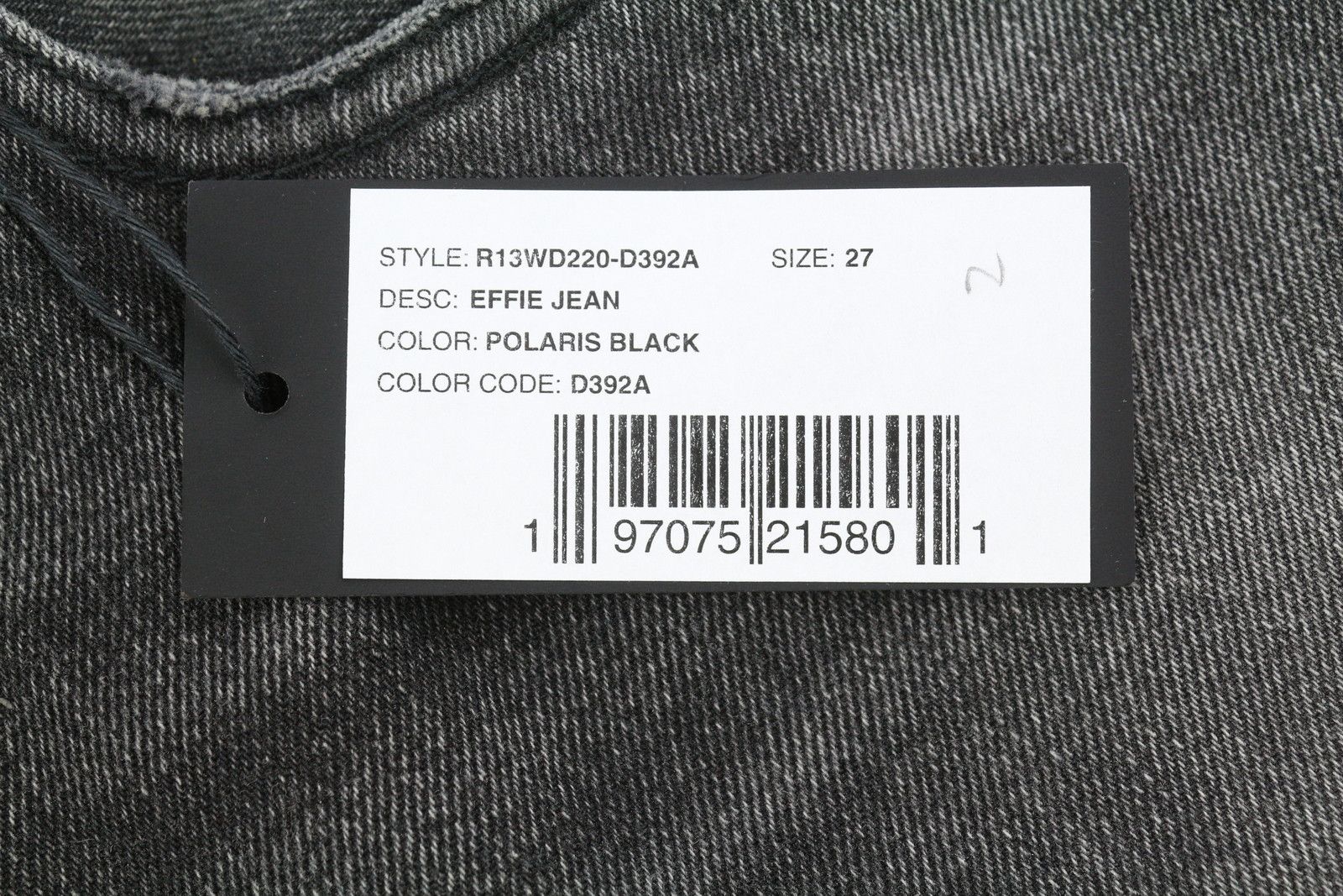 R13 EFFIE 27 Polaris Black Faded PS26 RRP850 89090 Size 27" / US 4 / IT 40 - 8 Thumbnail
