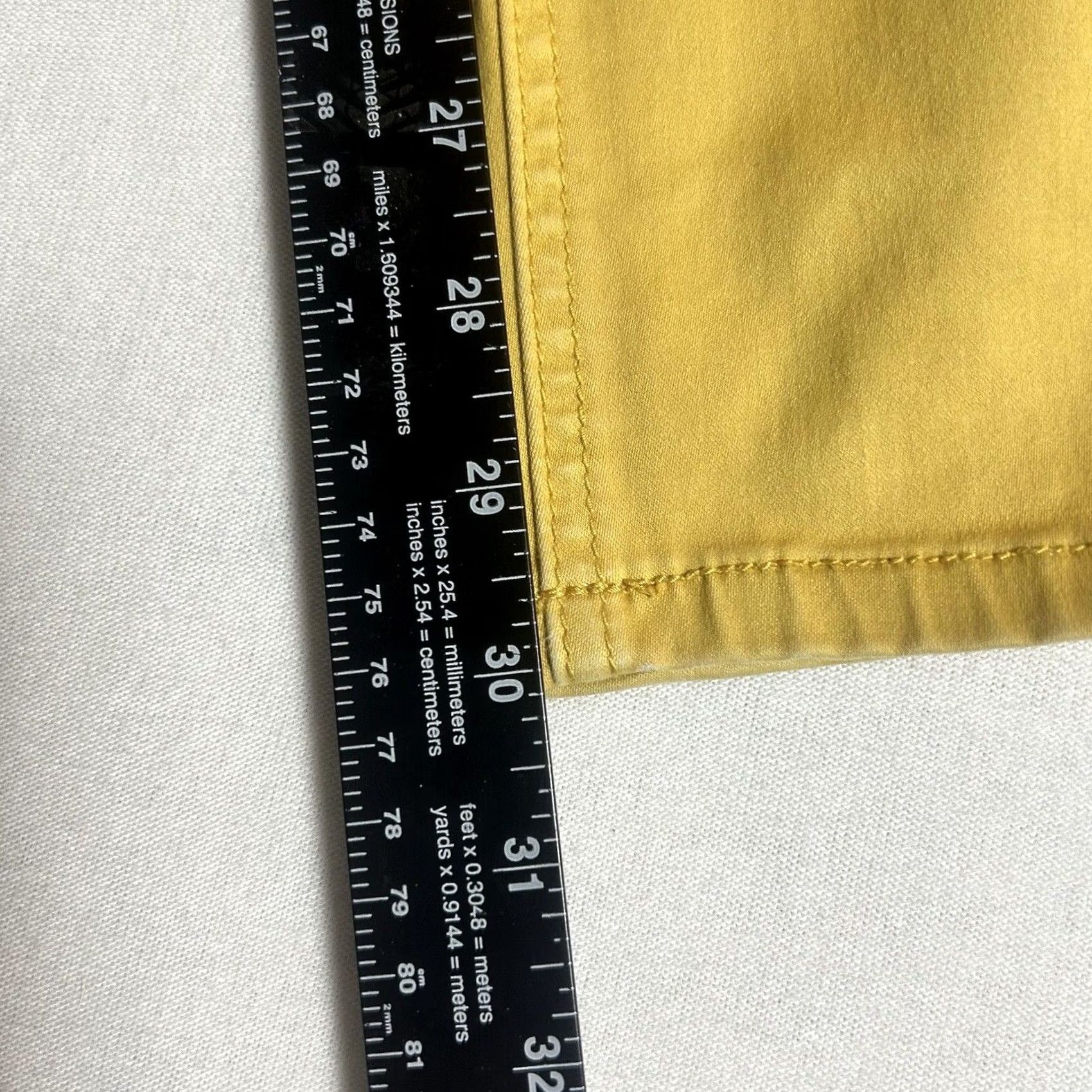 Vintage Maurices Skinny Pants Womens Size S Cotton Blend Yellow Pockets Stretch Jegging Front Flat Zipper Button Size 38" / US 16 / IT 52 - 7 Thumbnail