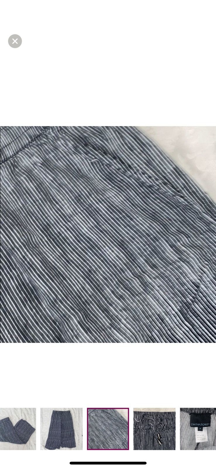 Cynthia Rowley Cynthia rowley medium pinstripe cropped pants Size 30" / US 8 / IT 44 - 6 Thumbnail