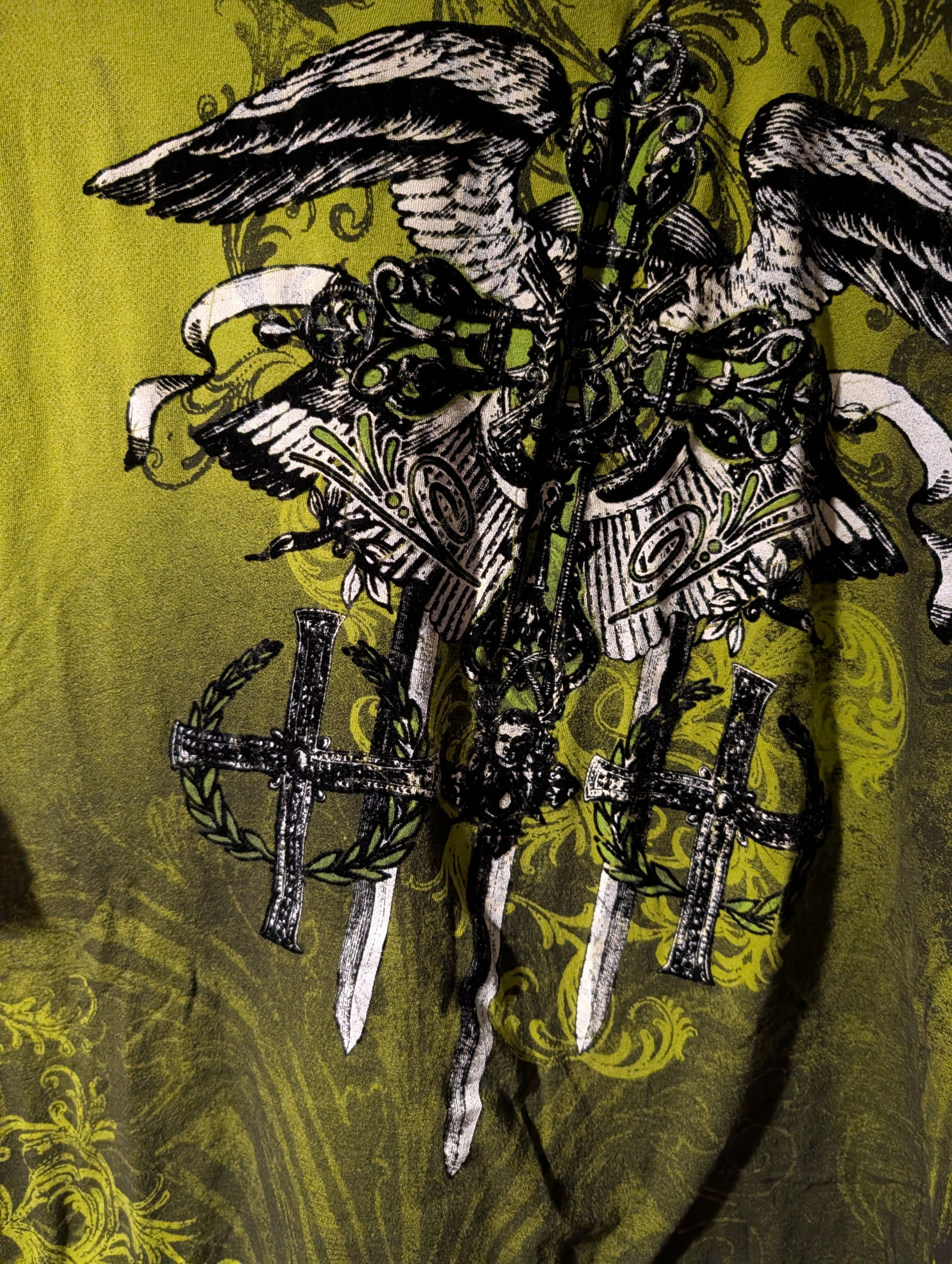 Raw State Vintage Raw State All Over Print T-Shirt Gothic Grunge AOP Size US XL / EU 56 / 4 - 2 Thumbnail