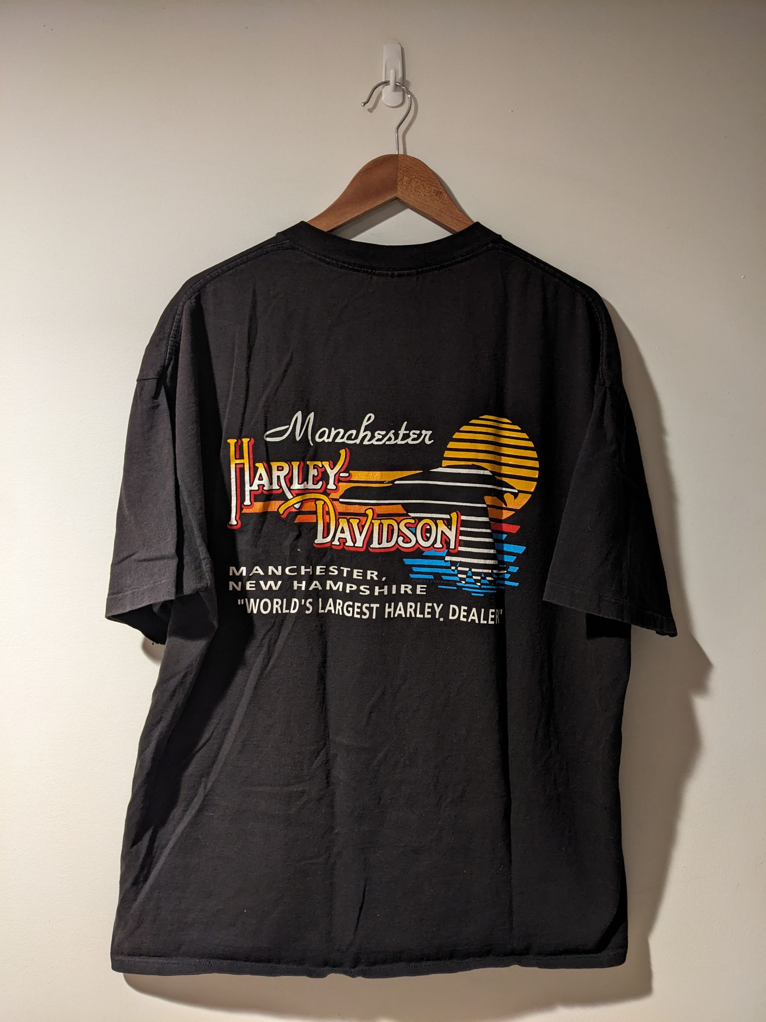 Harley Davidson Vintage 1986 Harley Davidson Bald Eagle Motorcycle T-Shirt Size US XXL / EU 58 / 5 - 8 Thumbnail
