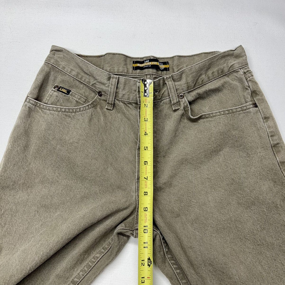 Lee × Vintage Lee Jeans Brown Regular Fit Straight Carpenter Workwear Size US 33 - 18 Thumbnail