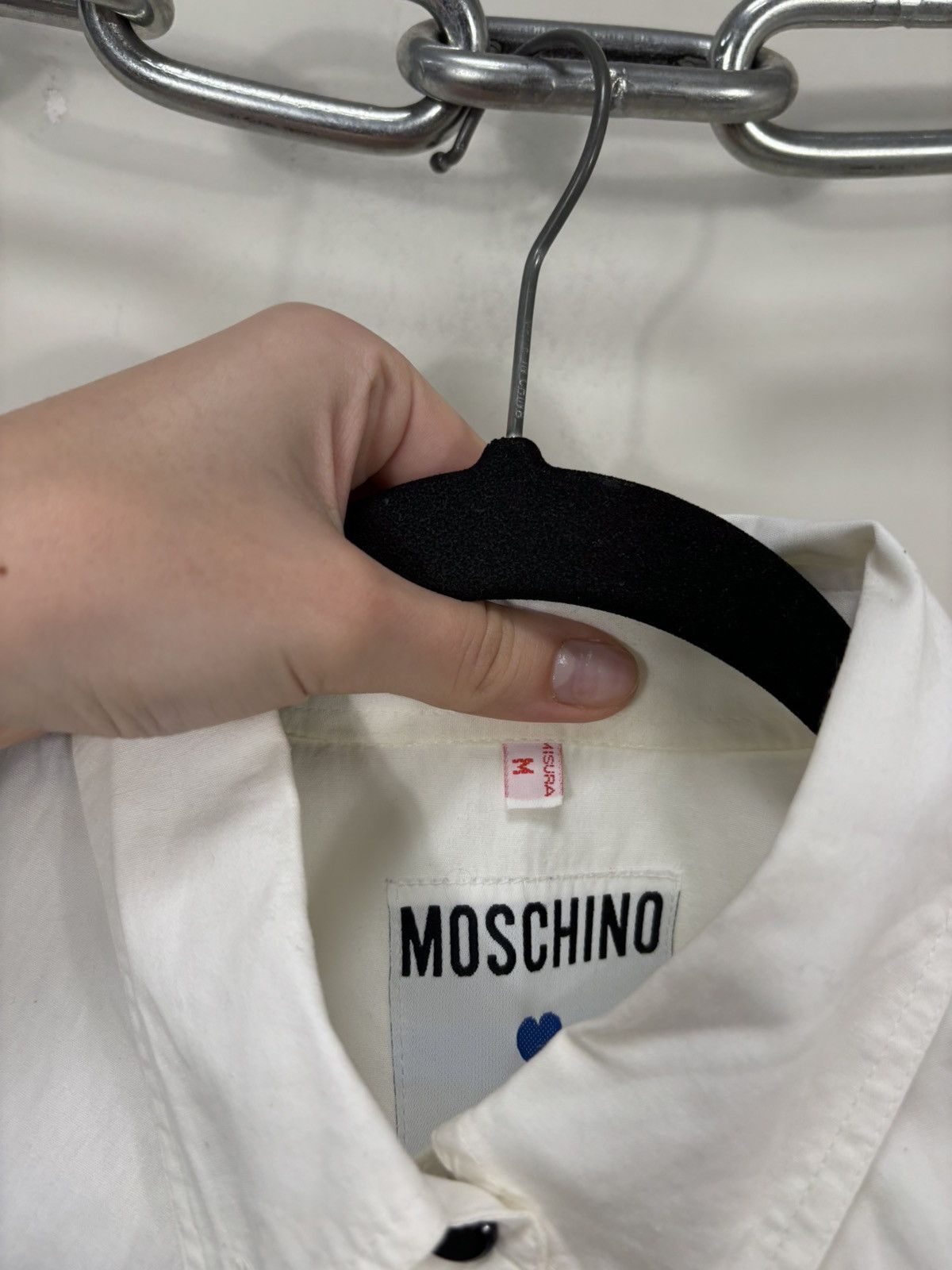 Moschino Vintage Moschino Women’s Ruffle Bib White Sleeveless Dress Size M / US 6-8 / IT 42-44 - 8 Thumbnail