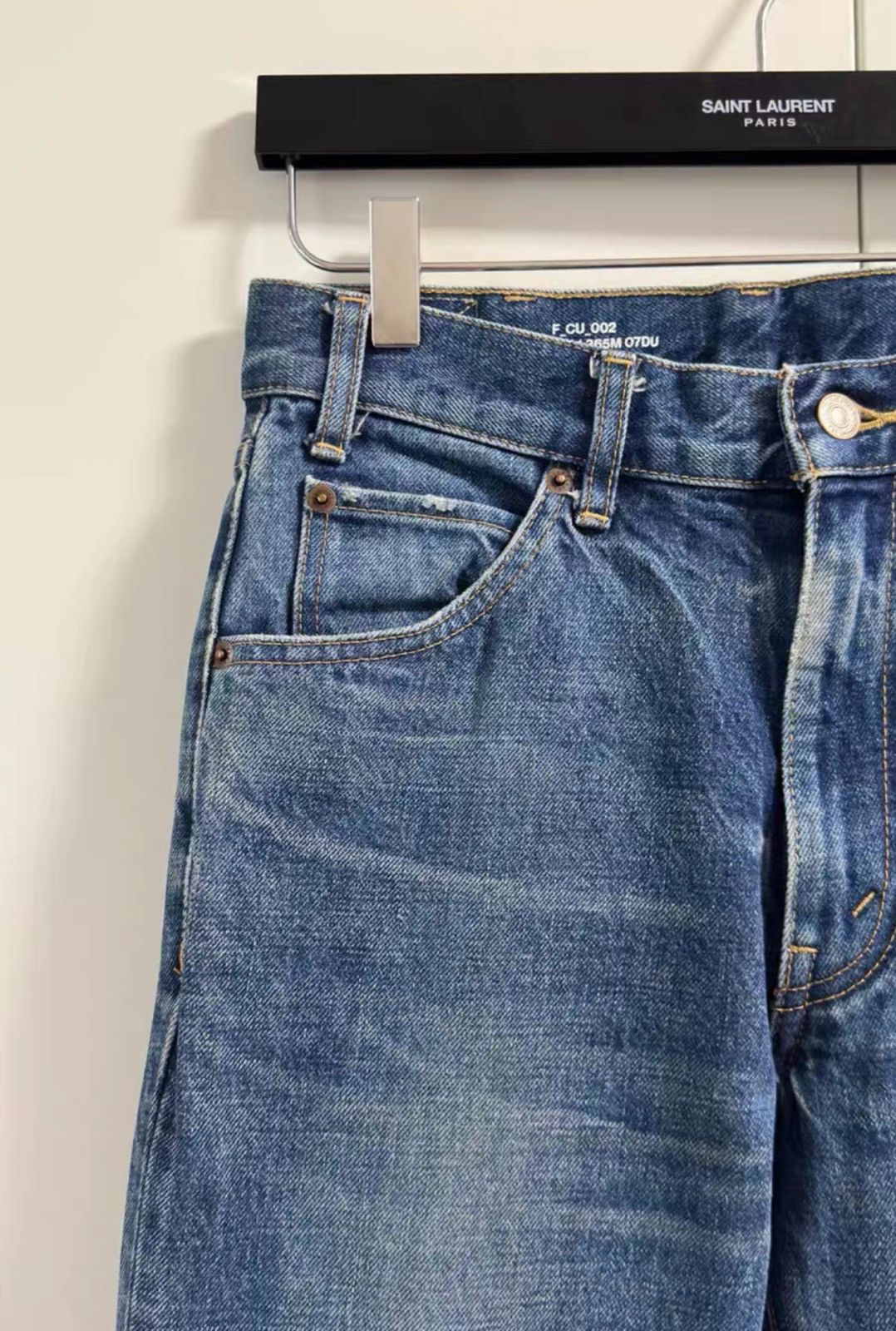 Celine Celine Women’s Blue Washed Micro Flare Jeans Sz.28 Size 28" / US 6 / IT 42 - 2 Thumbnail