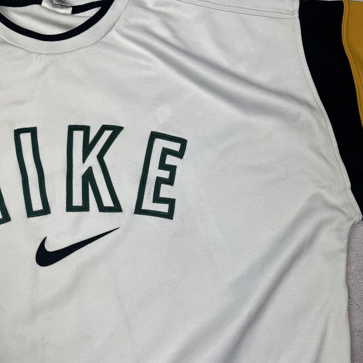 Nike Nike Vintage Embroidered Big Logo White Crewneck Sweatshirt Size US XL / EU 56 / 4 - 3 Thumbnail