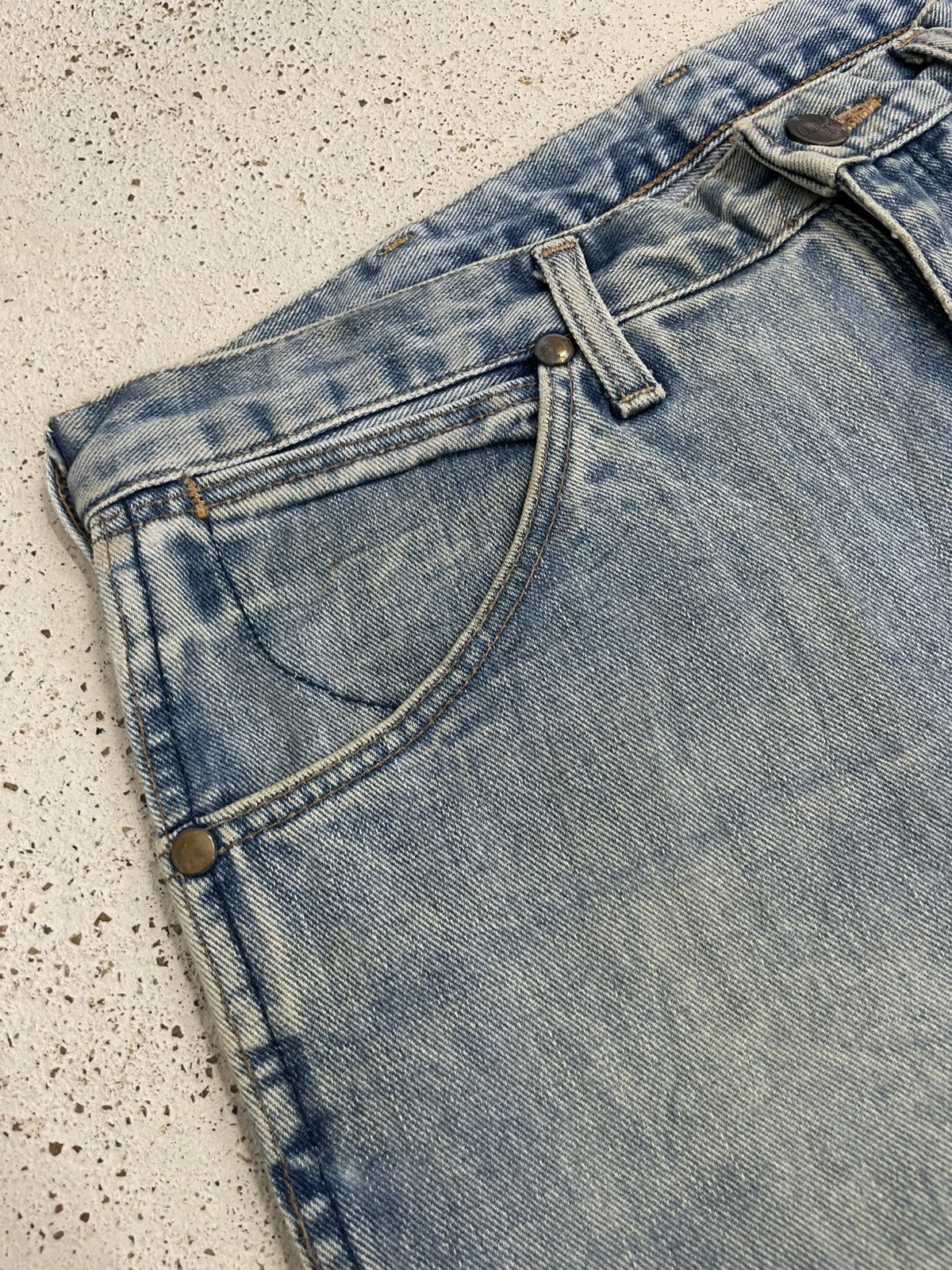 Wrangler Defect Rare Vintage Wrangler Scovill Button Japan Size US 34 / EU 50 - 9 Thumbnail