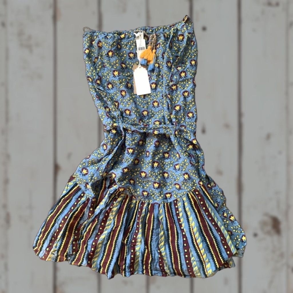 Anthropologie Anthropologie Dress NWT Medium Blue Made in India Kopal M Dress Size US M / EU 48-50 / 2 - 1 Thumbnail