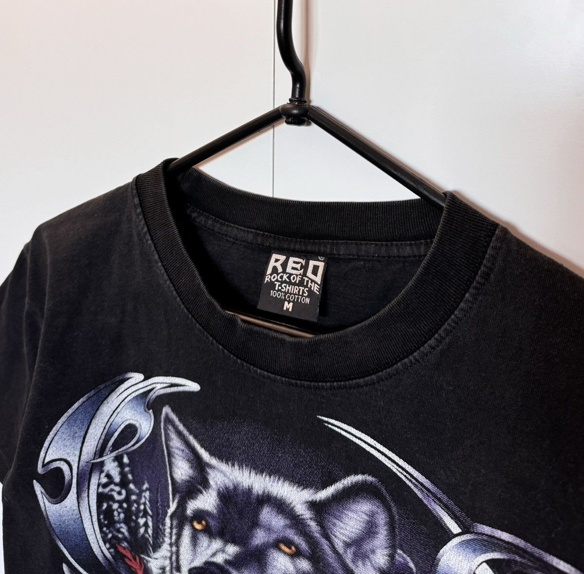Band Tees × Vintage 90s REO Legends Live Where Legends Roam Biker Wolf Tee Size US M / EU 48-50 / 2 - 7 Thumbnail