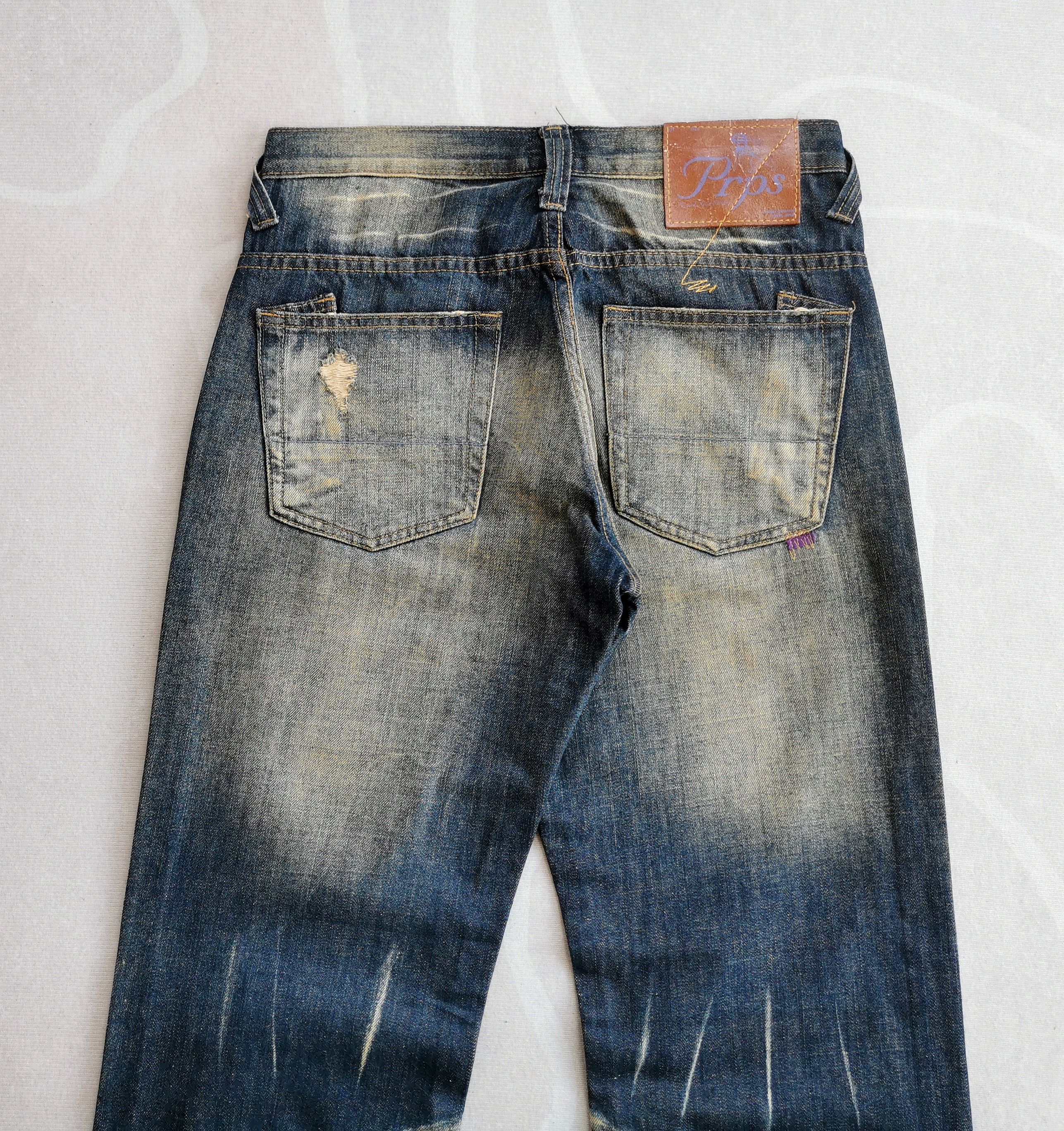 Prps PRPS Heirloom Barracuda Distressed Indigo Denim Size US 30 / EU 46 - 10 Thumbnail