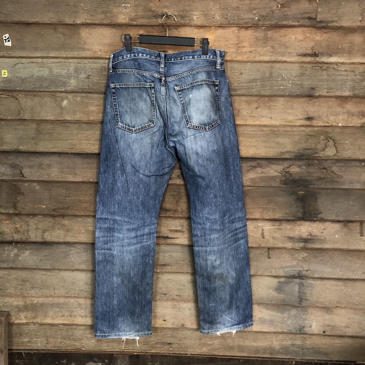 Japanese Brand Uniqlo selvedge Jeans Blue Denim Pants #7312 Size US 30 / EU 46 - 13 Thumbnail