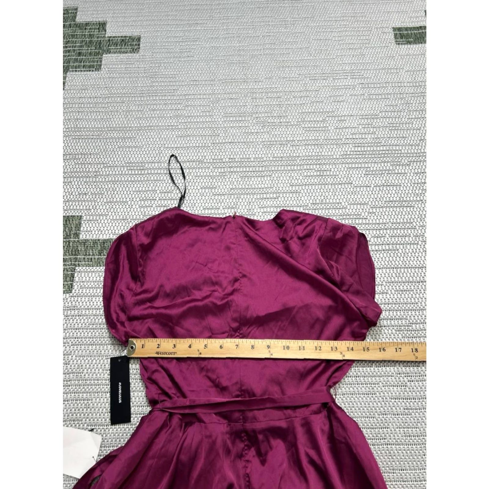 Lulus Lulus Dress Womens Small Purple Ruffle Blouson Satin Midi New Size S / US 4 / IT 40 - 5 Thumbnail