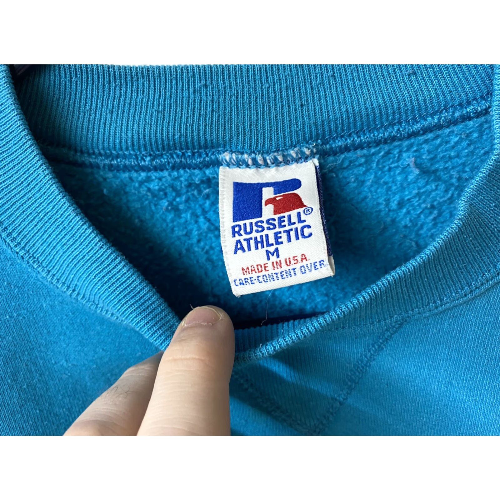 Russell Athletic VINTAGE Russell Athletic Sweatshirt TEAL Crewneck M Unisex Adults 90s Pullover B1 Size US M / EU 48-50 / 2 - 4 Thumbnail