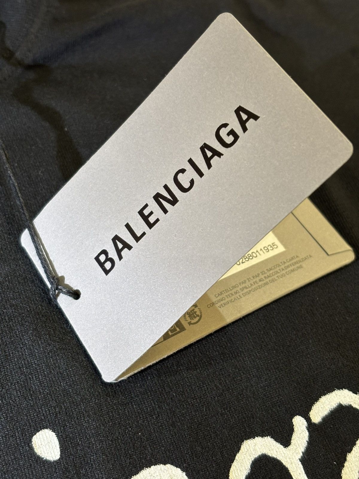 Balenciaga Balenciaga Hand Drawn Large Fit Tee Size US XXS / EU 40 - 12 Thumbnail