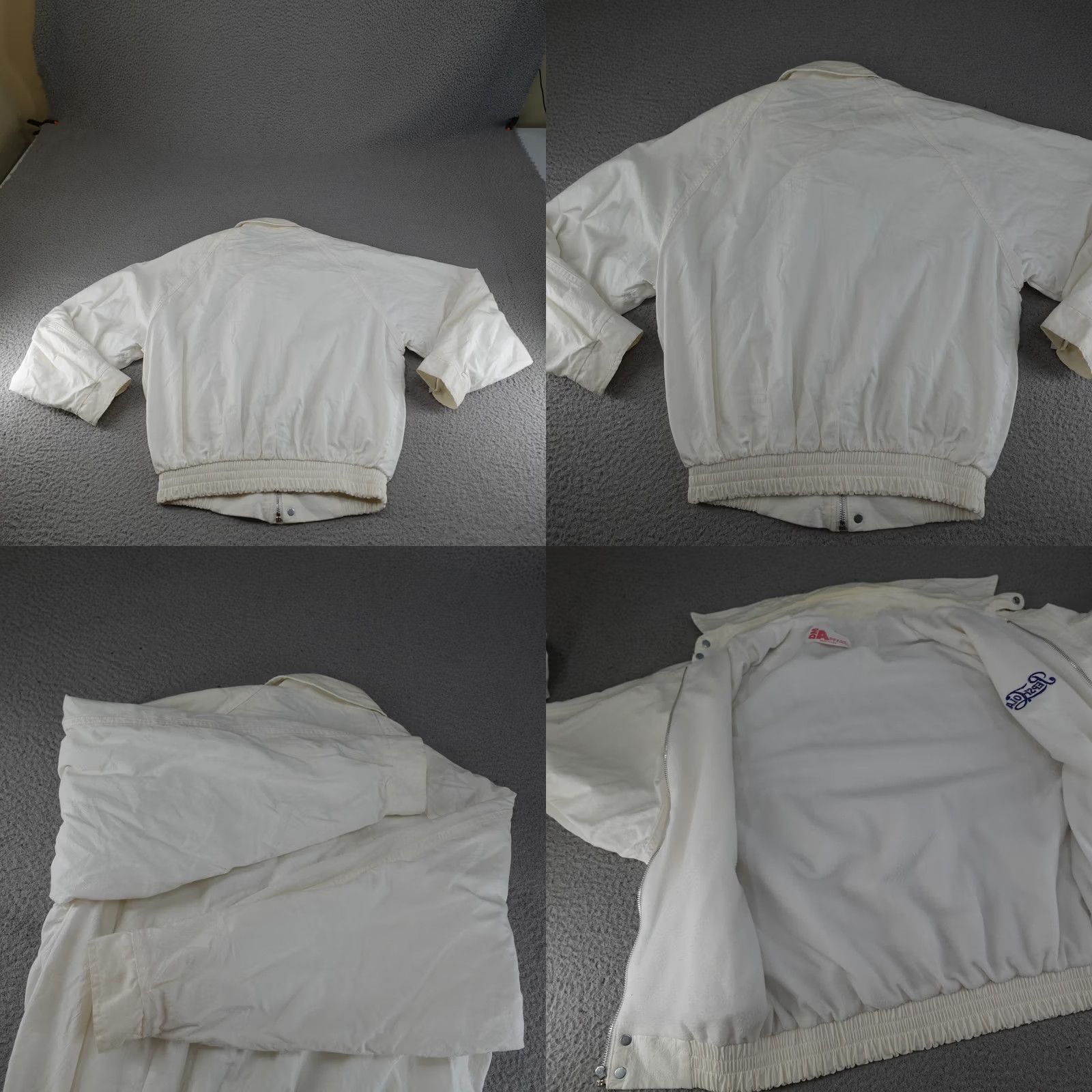 Vintage VINTAGE Pepsi Cola Bomber Jacket Mens M White 90s DM Apparel Snap Front Embroidered Logo Lined Pockets Elastic Waist Size US M / EU 48-50 / 2 - 10 Thumbnail