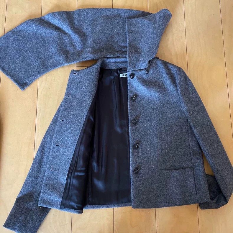 Jil Sander Jil Sander Short wool jacket coat Size 4XL / US 24-26 - 6 Thumbnail