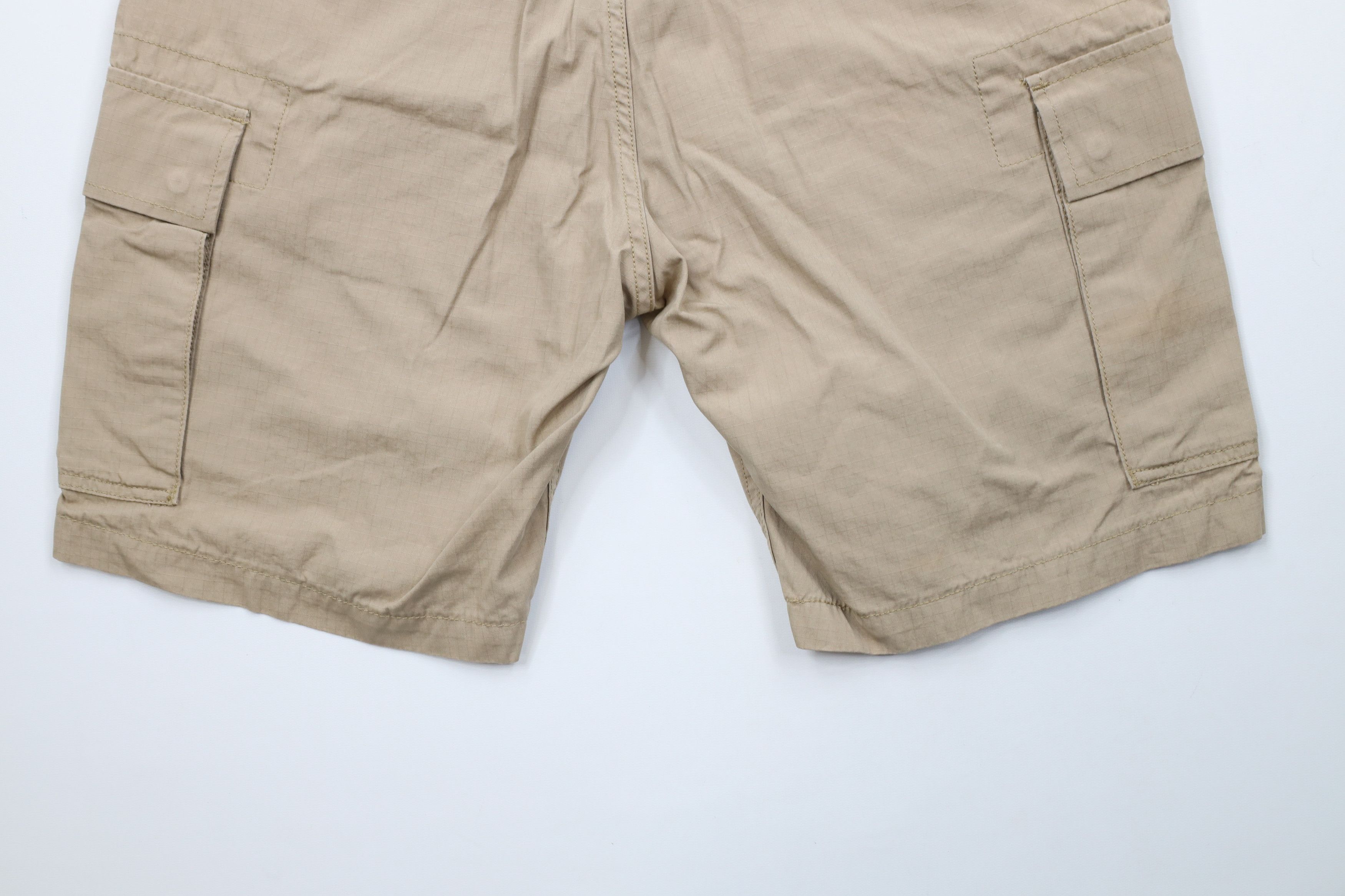 Levi's × Vintage Vintage Y2K Levis Fit Ripstop Cargo Shorts Beige Cotton Size US 32 / EU 48 - 11 Thumbnail