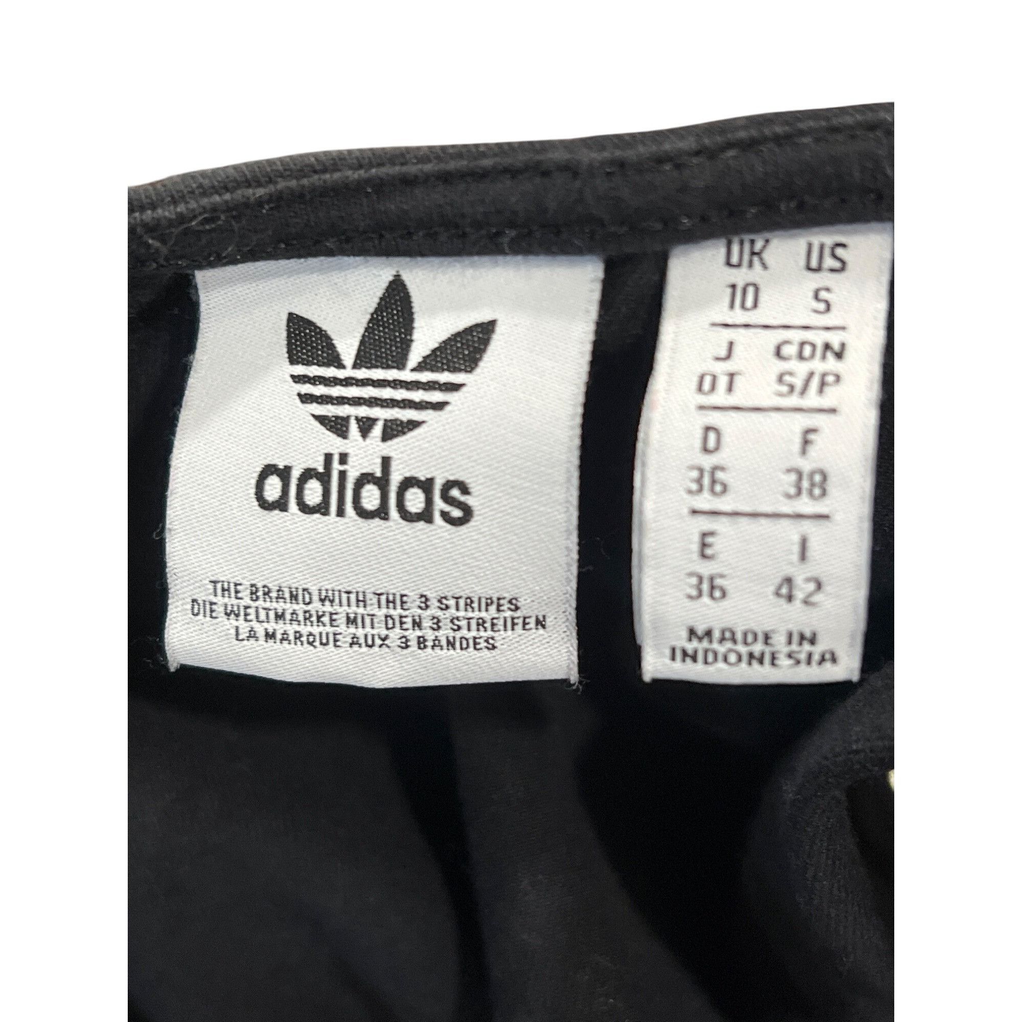 Adidas Adidas Womens Black Sports Bra With White Side Stripes Size Size S / US 4 / IT 40 - 6 Thumbnail