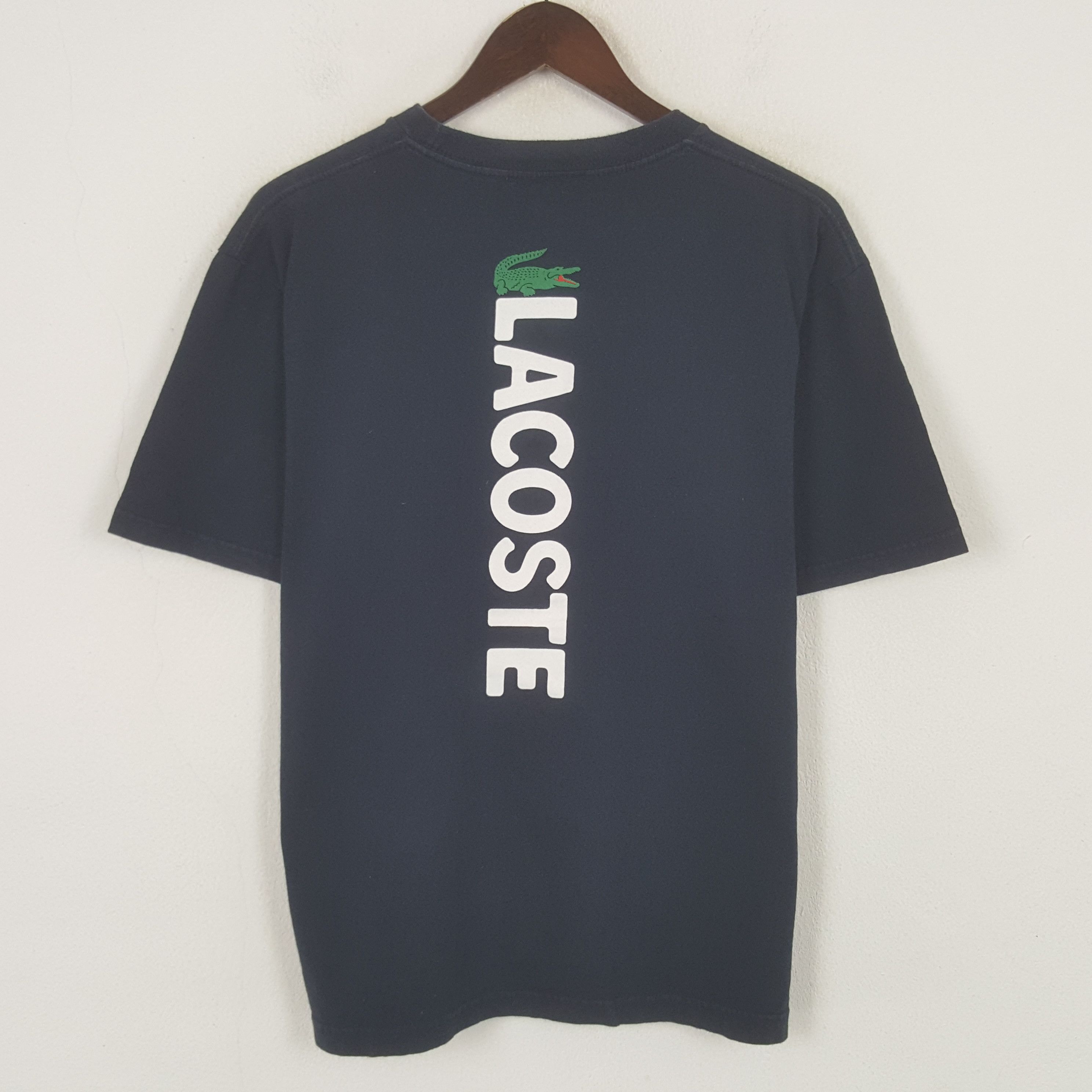 Lacoste Vintage Lacoste Spell Out Tshirt Size US L / EU 52-54 / 3 - 1 Thumbnail