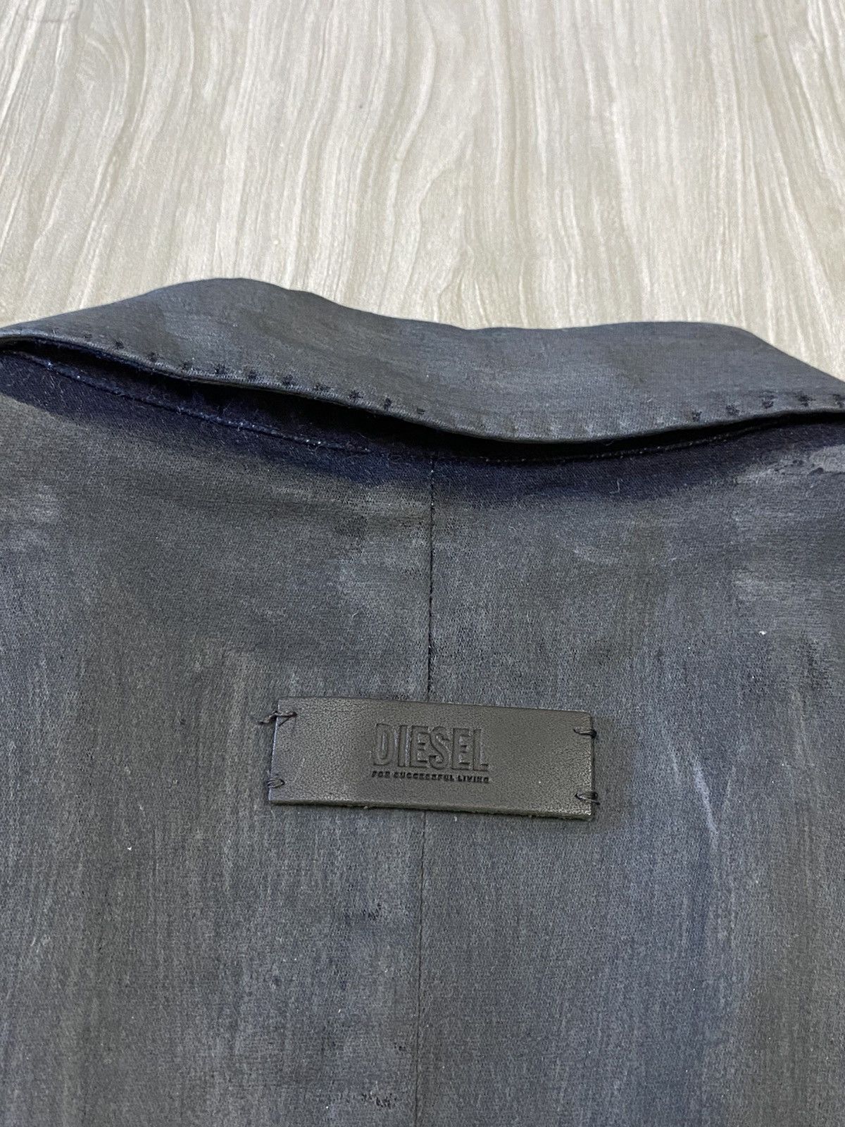 Diesel Diesel Cupro Gradient – Avant Garde Dip Dye Tailored Jacket Size US S / EU 44-46 / 1 - 14 Thumbnail