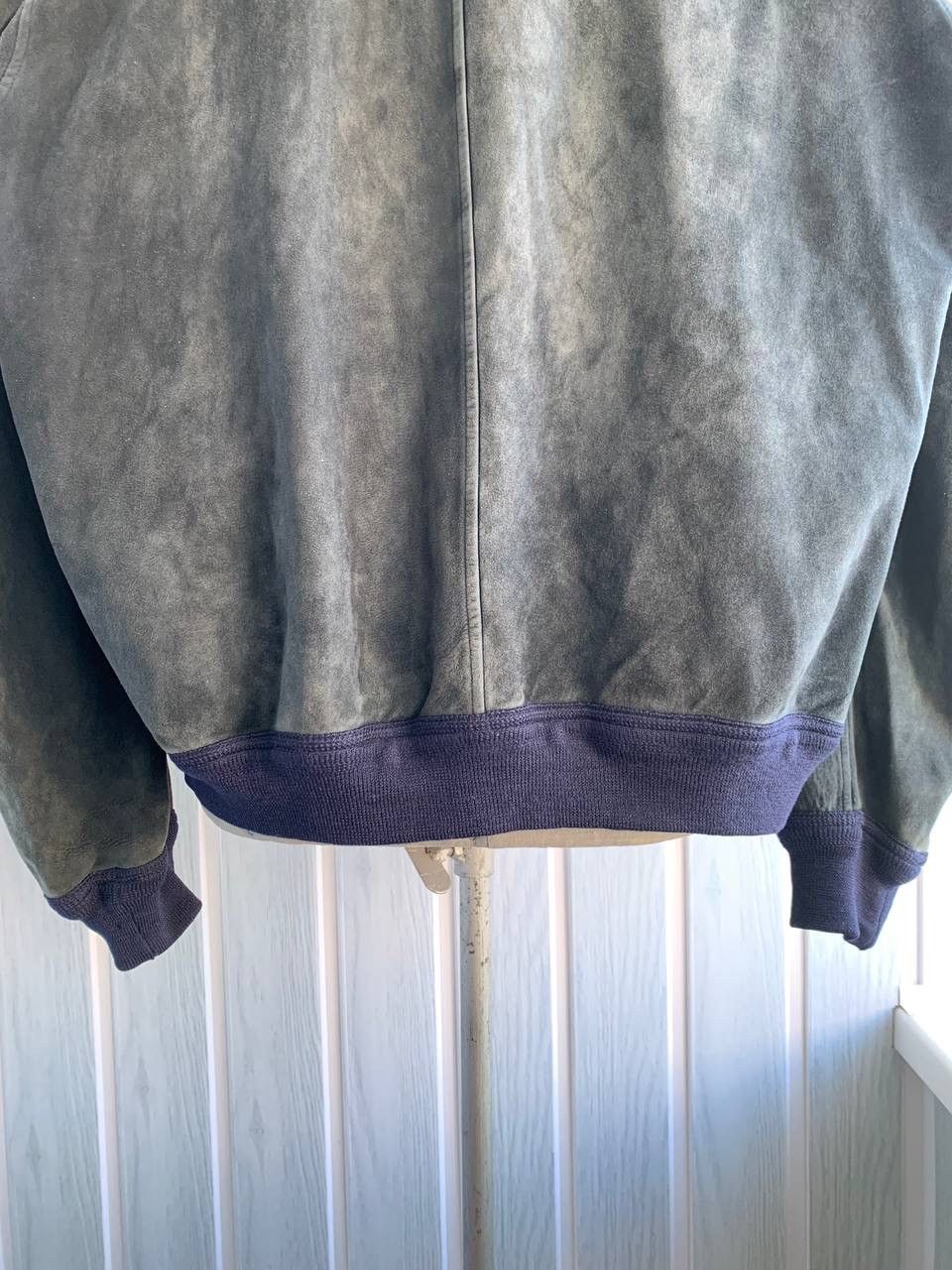 Valstar × Vintage Vintage Valstar Milano Navy Suede Leather Bomber Jacket Size US M / EU 48-50 / 2 - 10 Thumbnail
