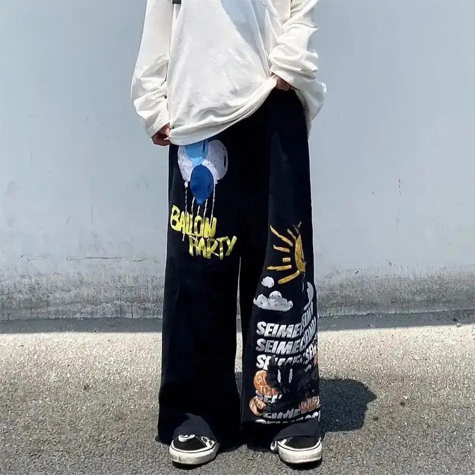 Japanese Brand Graffiti Y2k Oversized Jeans Size US 32 / EU 48 - 3 Thumbnail