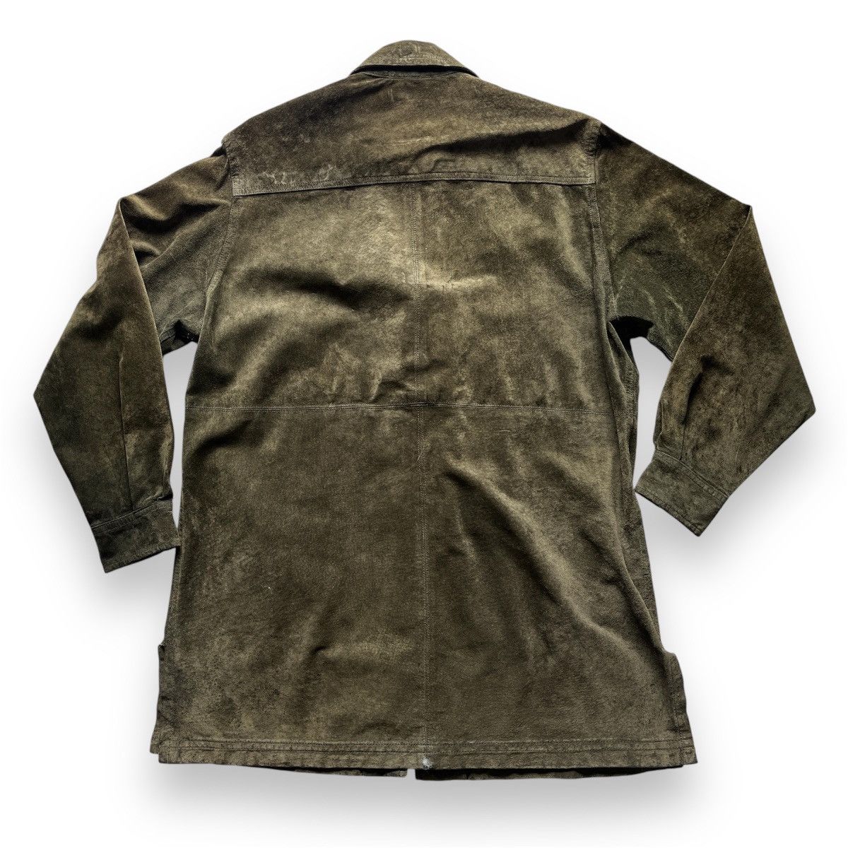 Ralph Lauren Vintage Ralph Lauren Sick Suede Green Light Jacket Size US M / EU 48-50 / 2 - 2 Thumbnail