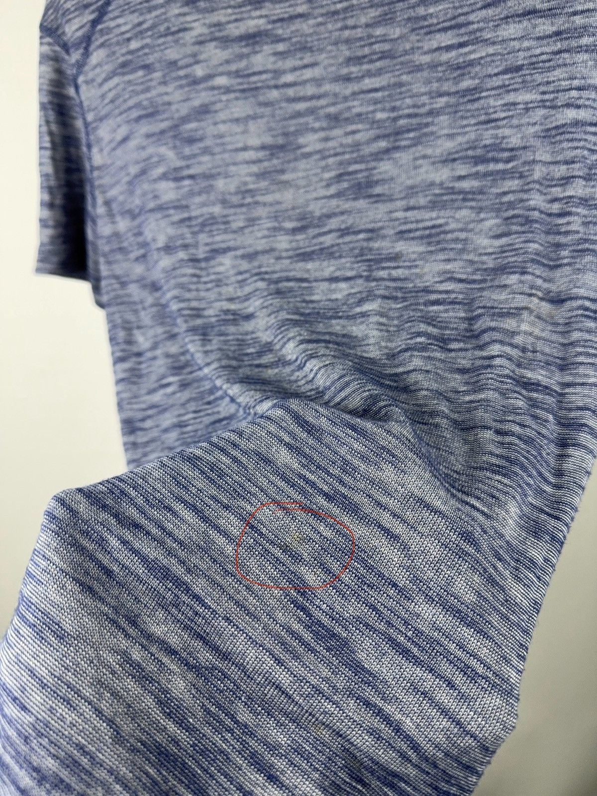 Armani 00s Armani Jeans Italy Blue Melange Stretch T-Shirt Slim Fit Size US M / EU 48-50 / 2 - 18 Thumbnail