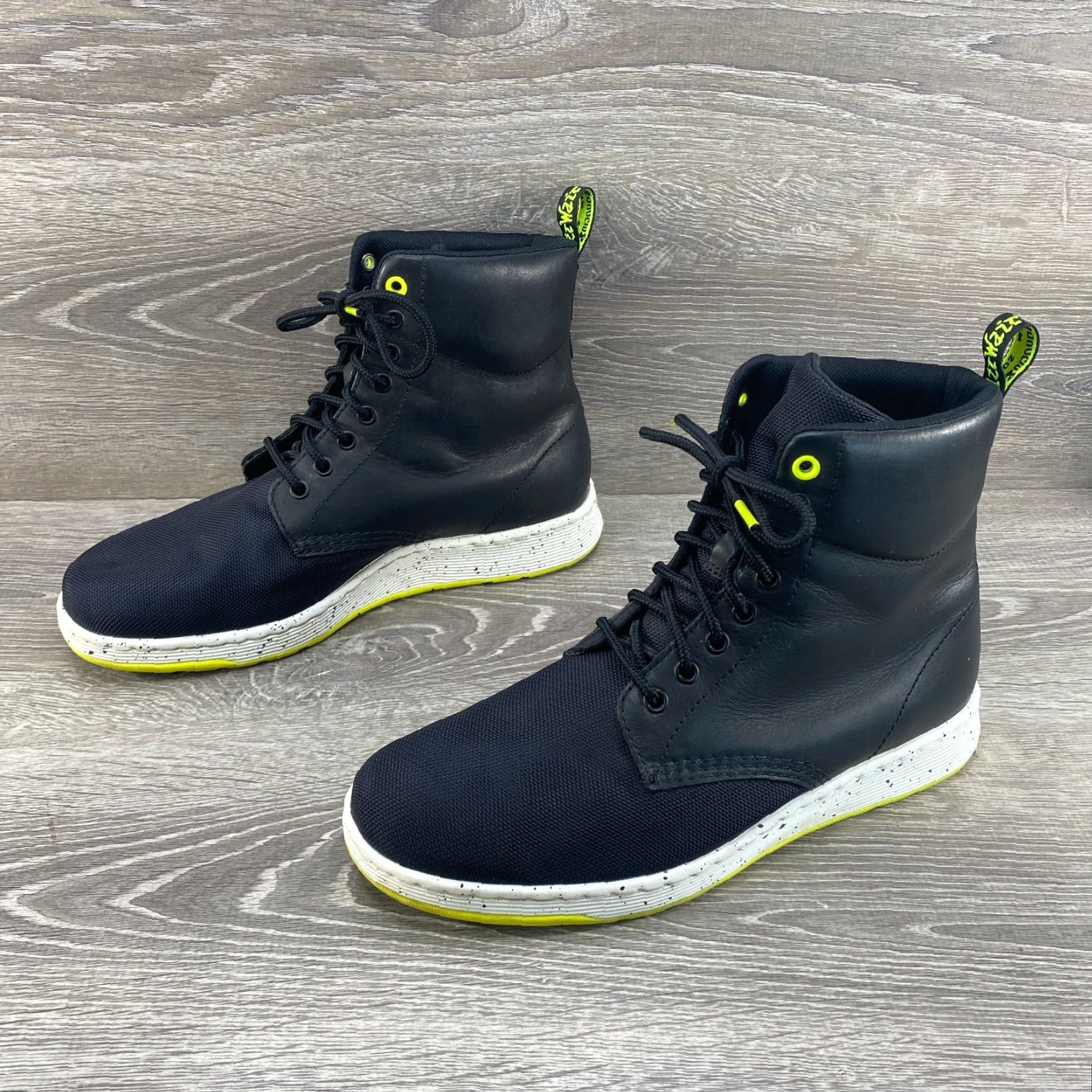 Dr. Martens VINTAGE Dr Doc Martens Rigal Cordura Mens 10 WMS 11 Black Leather Combat Boots AirWair Size US 9 / EU 42 - 5 Thumbnail