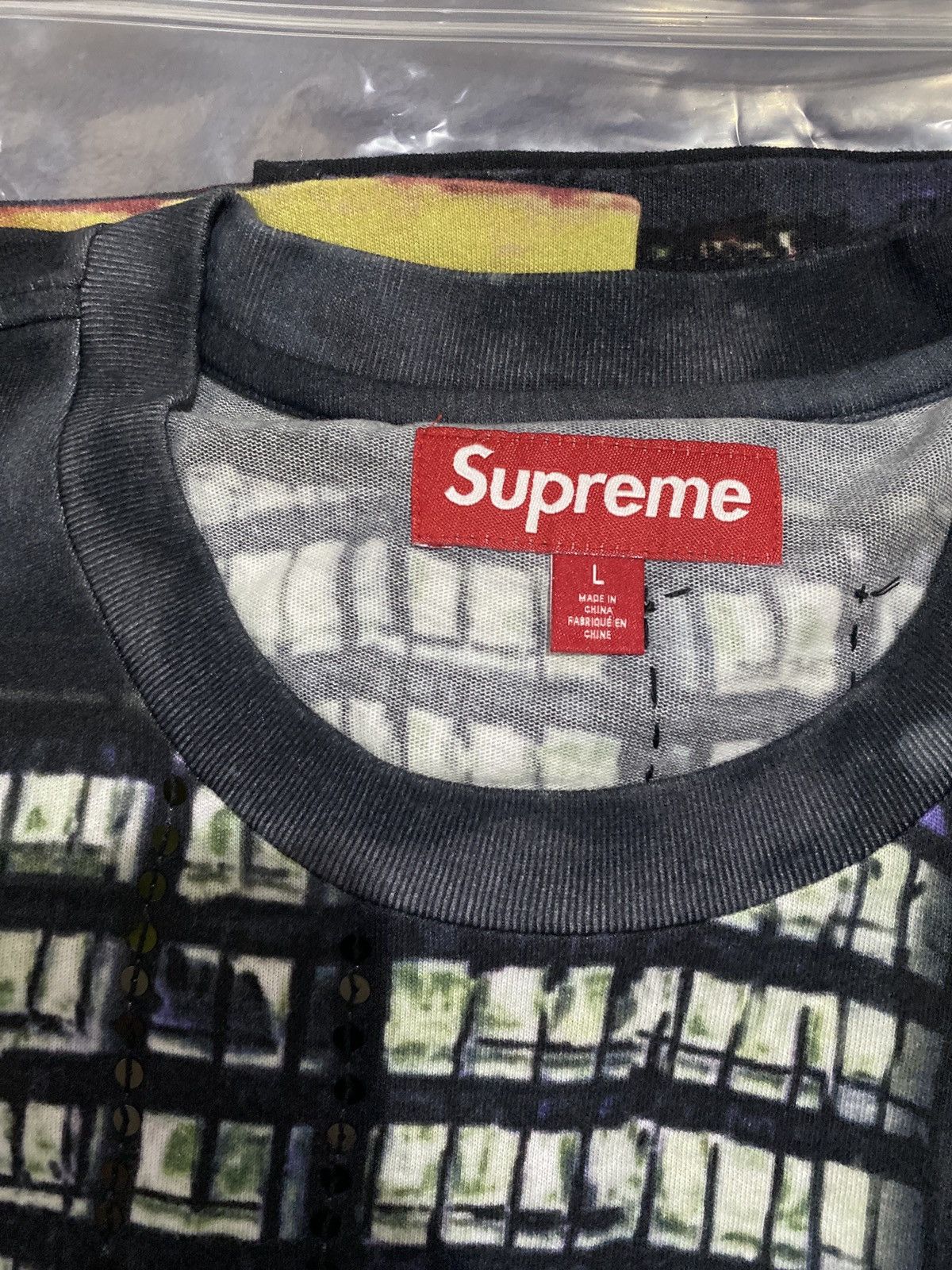 Supreme Supreme Skyline Sequin L/S Top Night | Grailed