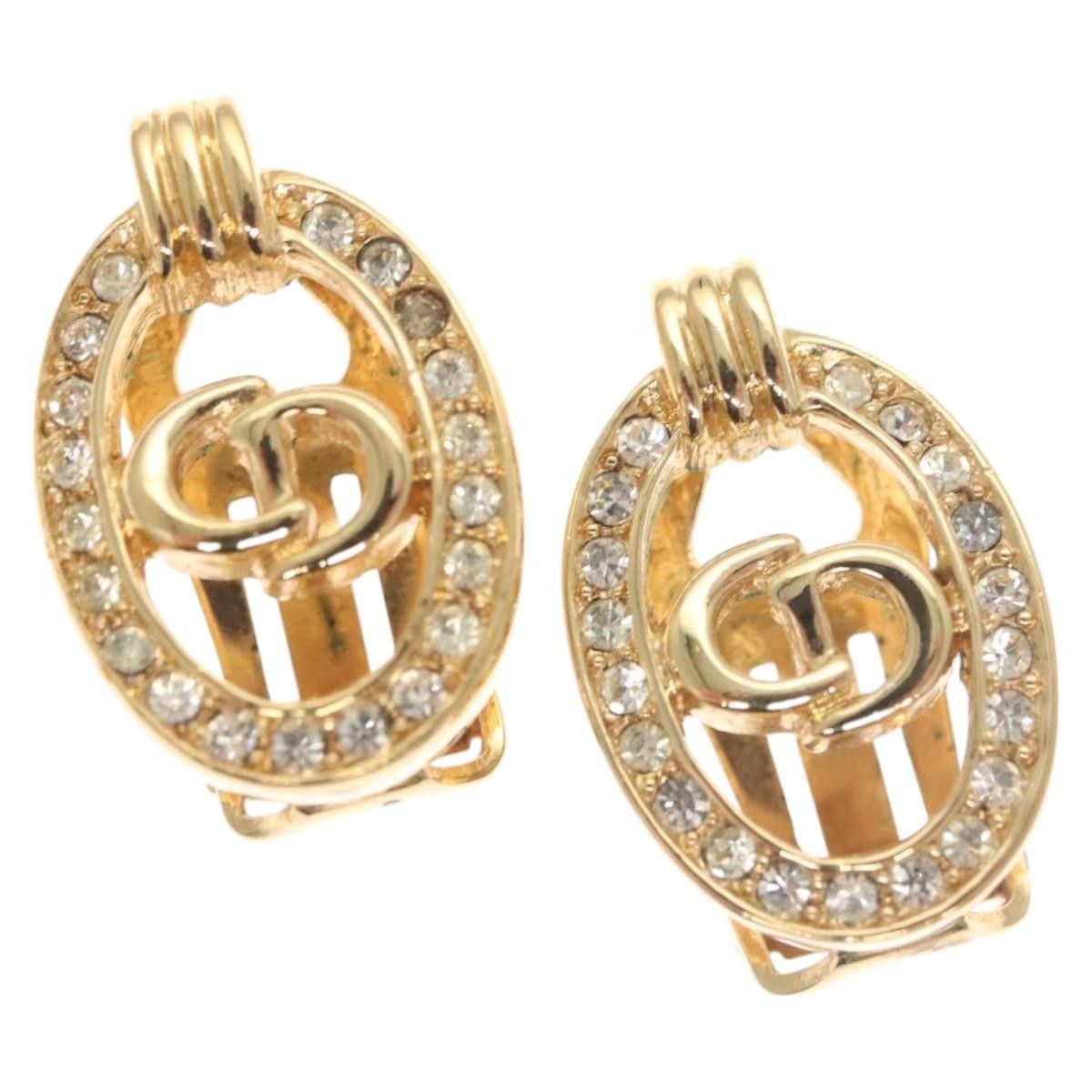 Dior Christian Dior Vintage CD Clip-On Earrings Metal Size ONE SIZE - 1 Thumbnail