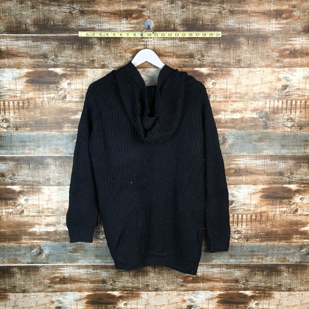 Homespun Knitwear Gantiel Dark Blue Cardigan Hoodie Knitwear #A1816 Size US M / EU 48-50 / 2 - 11 Thumbnail