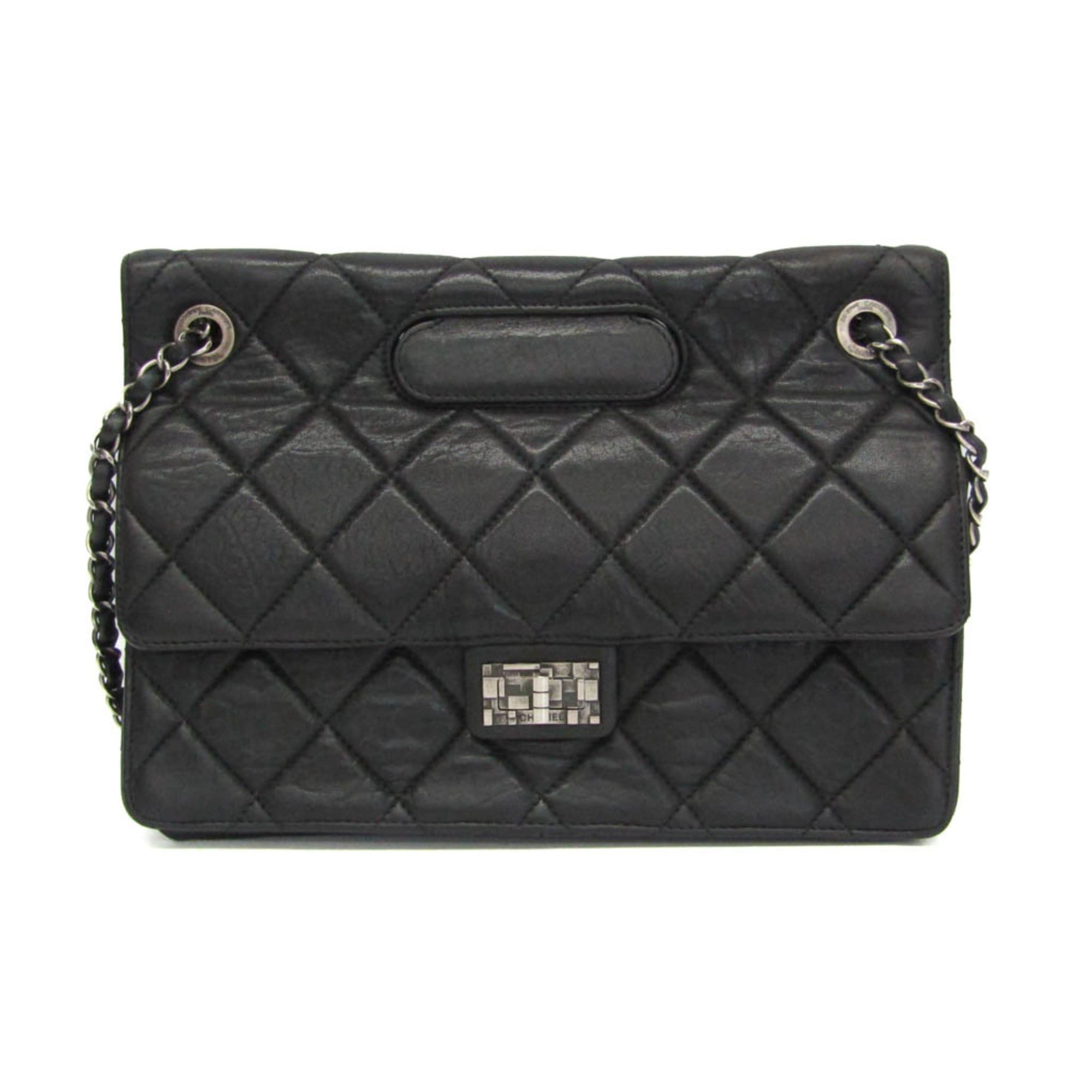 Chanel Chanel 2.55 Chain Shoulder Bag Women's Leather Handbag,Shoulder Bag Black Size ONE SIZE - 1 Thumbnail