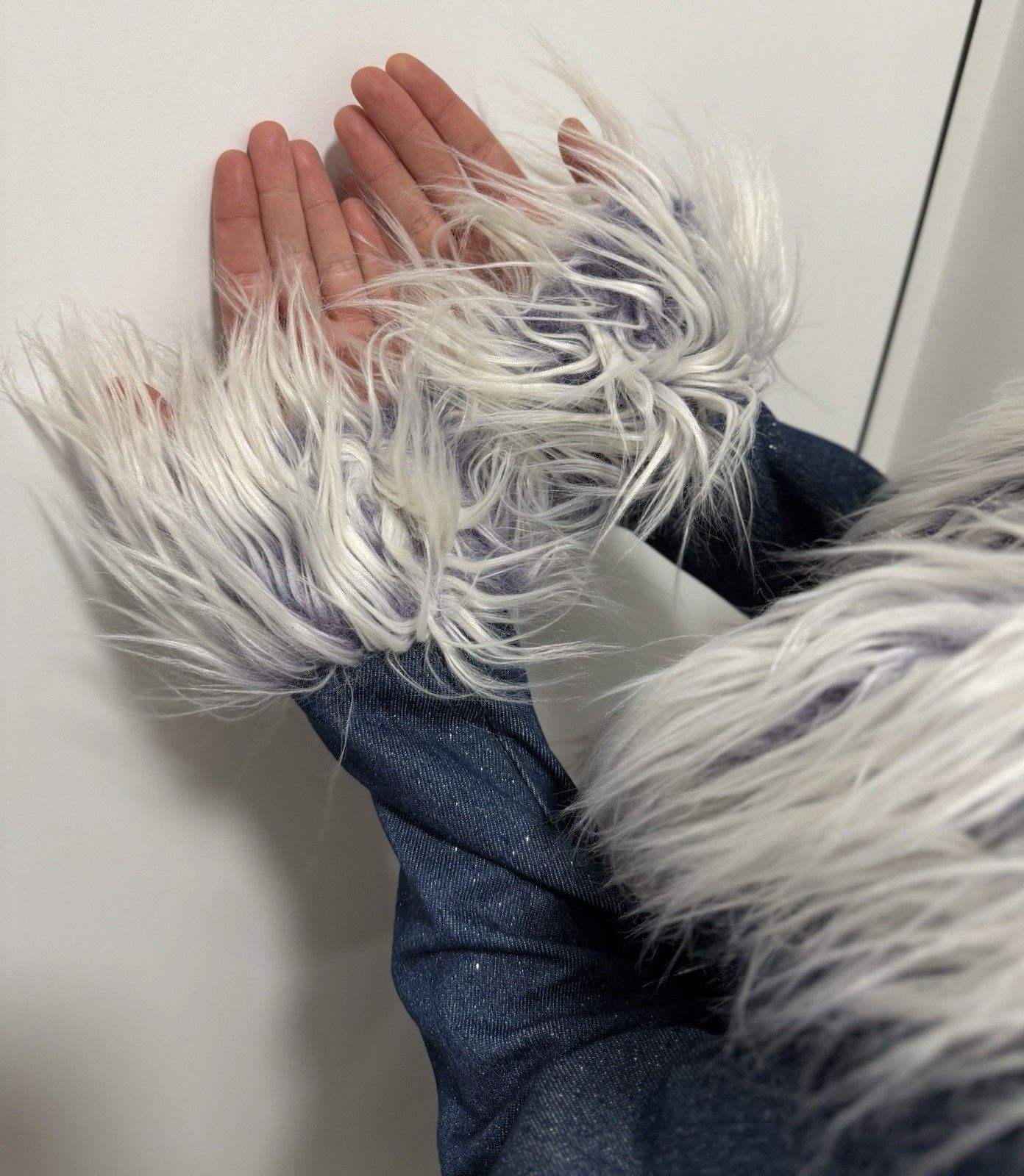 Dolls Kill Dolls Kill x Bratz Denim y2k Coat Faux Fur Trim Blue Size M Size M / US 6-8 / IT 42-44 - 5 Thumbnail