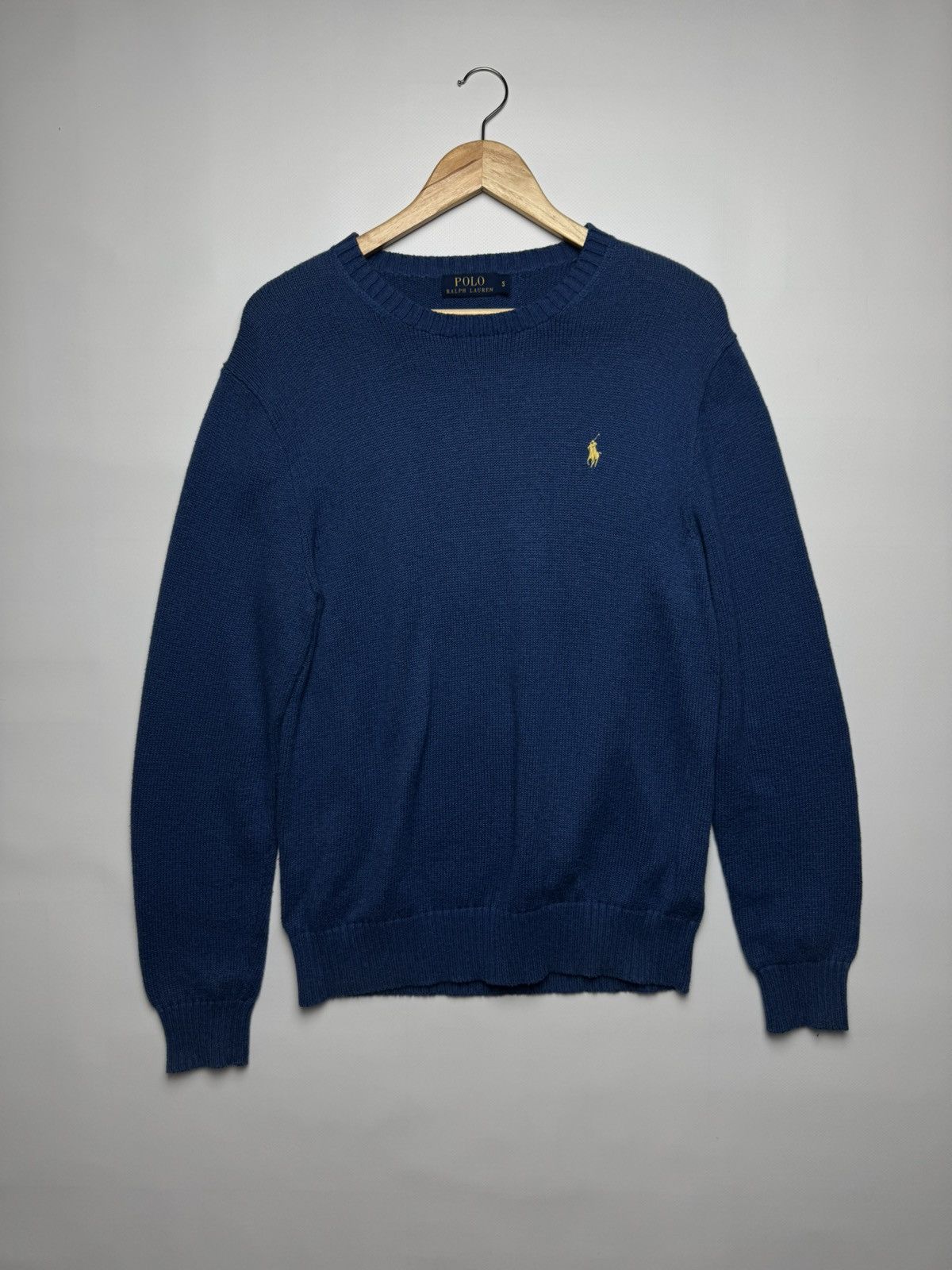Polo Ralph Lauren Polo Ralph Lauren Cotton Crewneck Sweater - Blue Gold Pony Size US S / EU 44-46 / 1 - 2 Thumbnail
