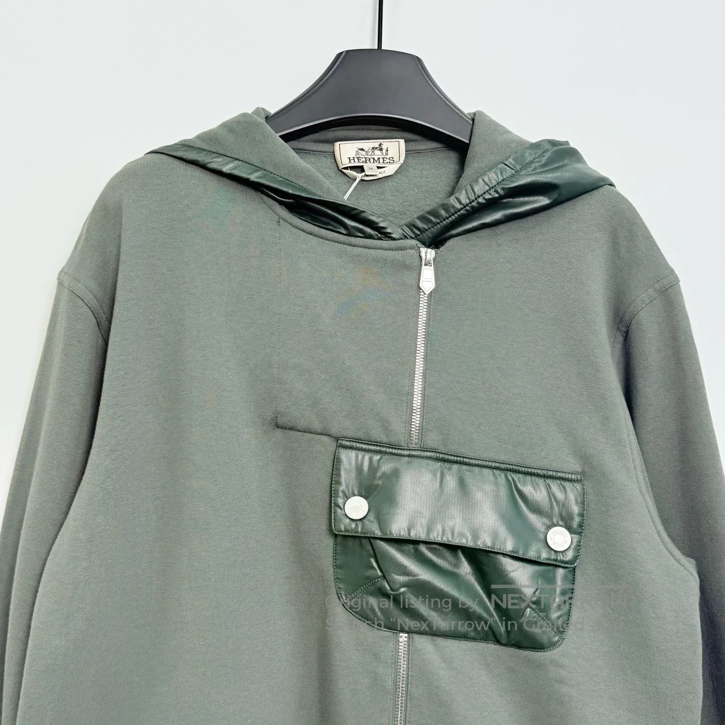 Hermes Hermes Pocket Hooded Long Sleeve Sweatshirt| Size US M / EU 48-50 / 2 - 2 Thumbnail