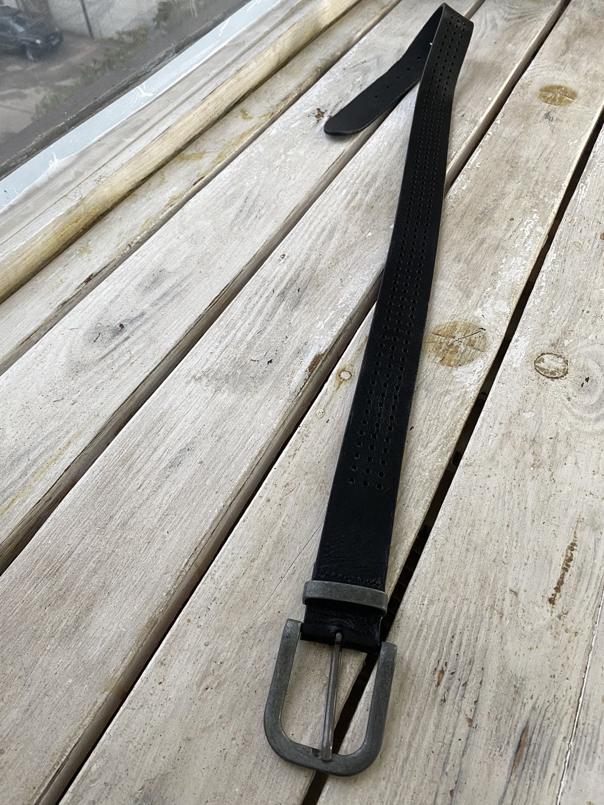 Hysteric Glamour × Leather × Vintage Vintage Leather Belt Y2K multi holes Punk Metal Avant Garde Size ONE SIZE - 5 Thumbnail