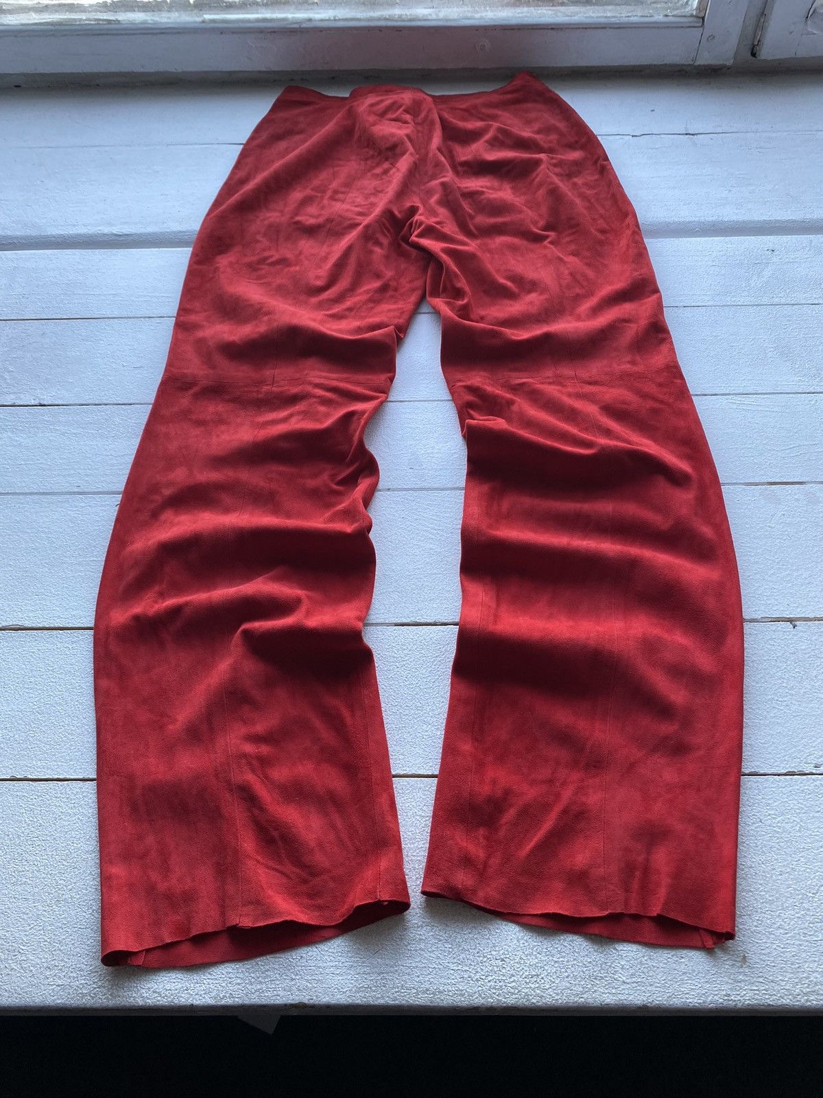 🔥80s Roberto Cavalli Italy Designer Leather Suede 28 Pants