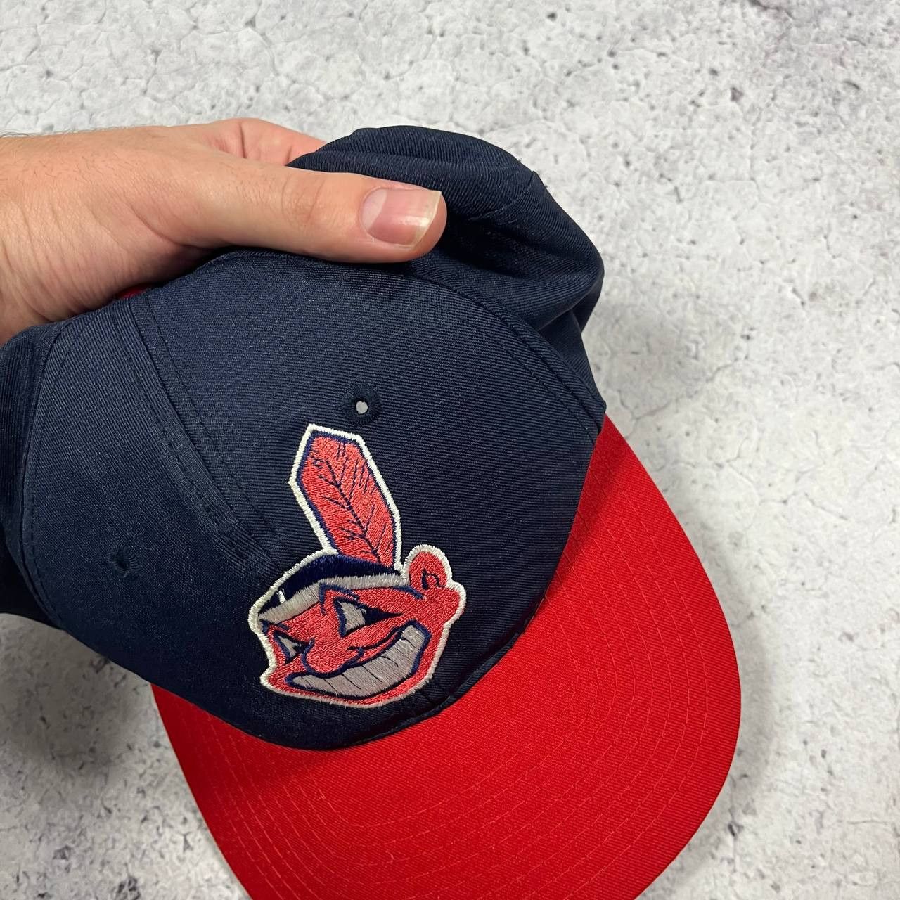 MLB Cleveland Indians MLB Baseball Cap Vintage 90s Size ONE SIZE - 5 Thumbnail