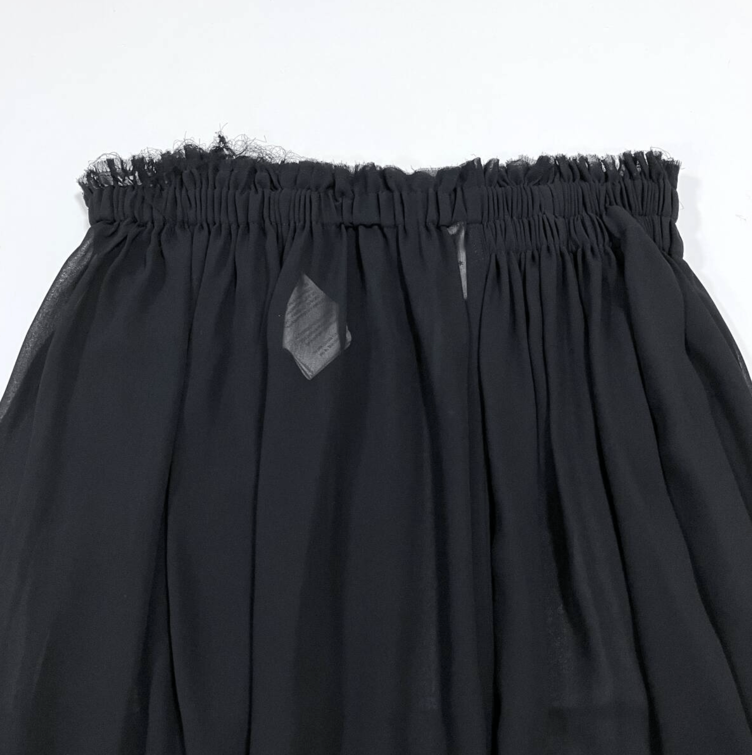 Comme des Garcons COMME des GARCONS - BLACK Sheer Gathered Long Skirt Size 28" / US 6 / IT 42 - 6 Thumbnail