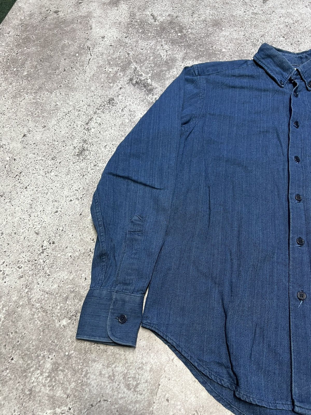 Naked & Famous Naked & Famous Denim Indigo Button Up Long Sleeve Shirt M Size US M / EU 48-50 / 2 - 3 Thumbnail