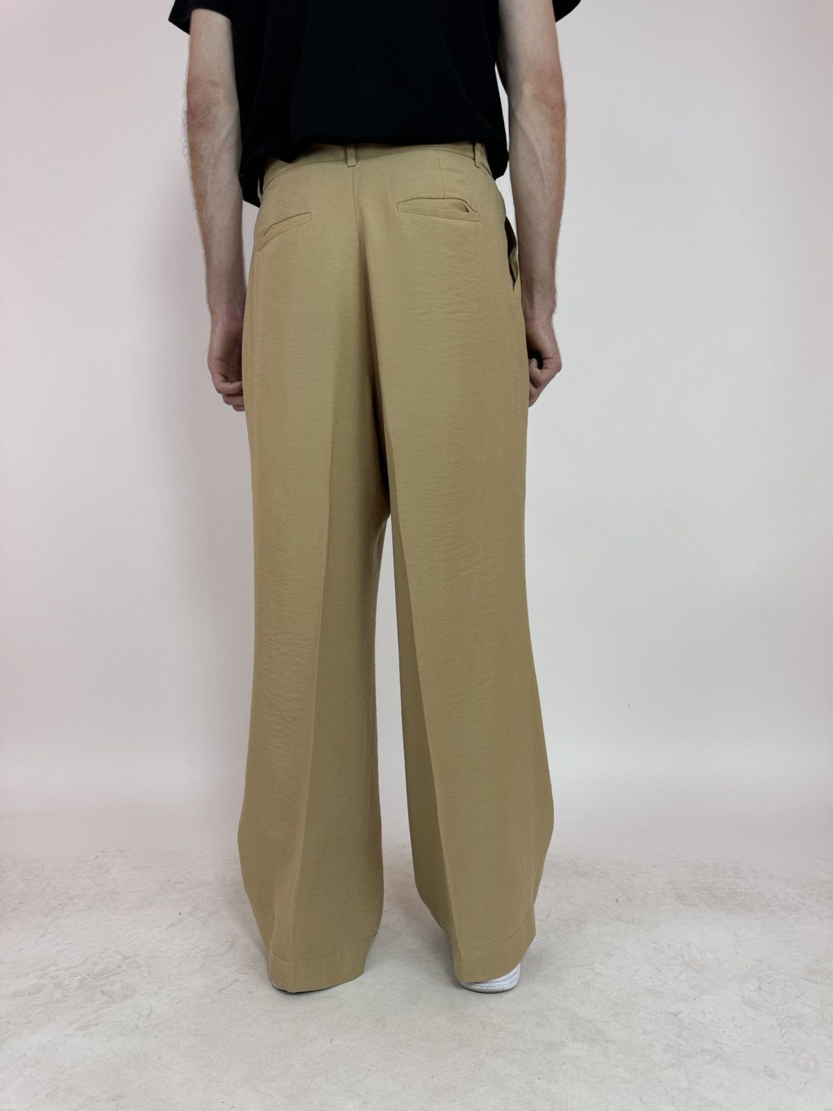Zara Upcycled ZARA Pleated Trousers Viscose Pants wide legs sz 32 Size US 32 / EU 48 - 8 Thumbnail