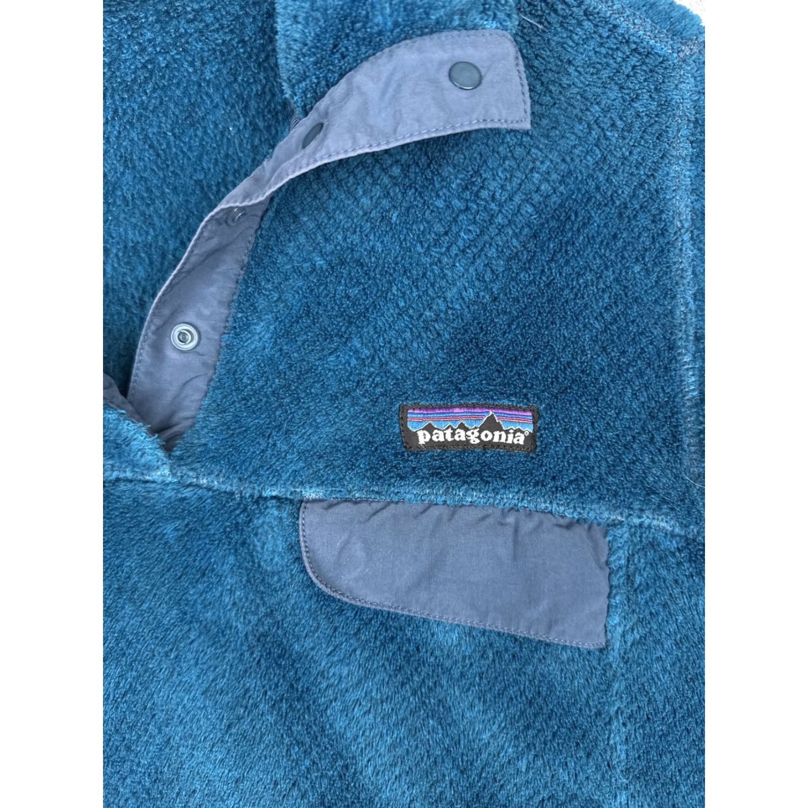 Patagonia Patagonia Re-Tool Snap-T Jacket Women Small Blue with Logo Pocket Pockets Fleece Pullover Casual Outdoor Size S / US 4 / IT 40 - 6 Thumbnail